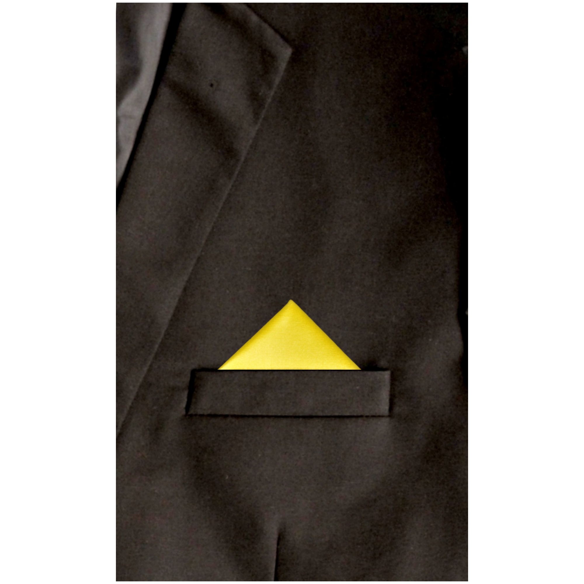 TheDapperTie - Men's Solid Triangle Pre Folded Pocket Square on Card - Picture 28 of 30