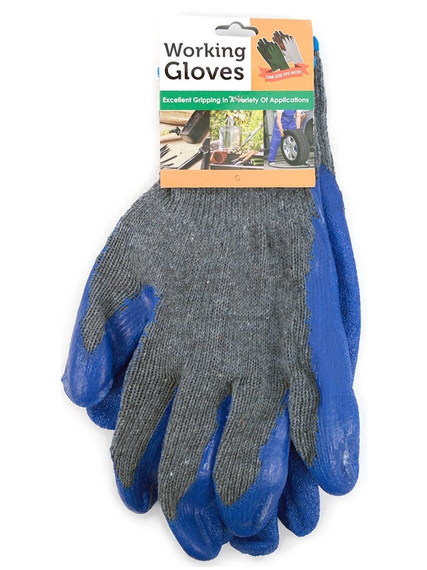 Working Gloves with Rubber Coated Palm Grip Gloves for Working With