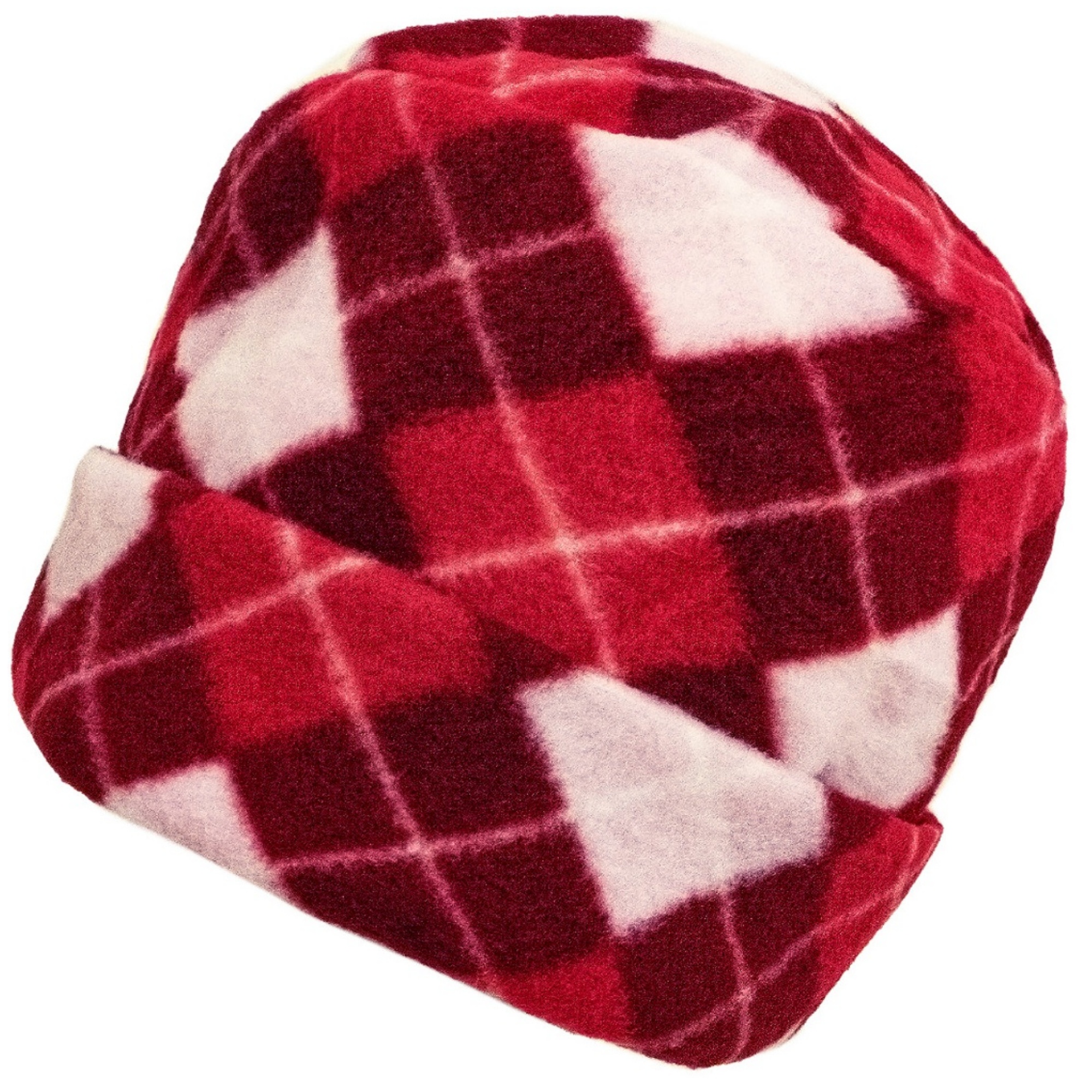 Set invernale donna a quadri 3 pezzi in pile guanti sciarpa cappello - Foto 9 di 17