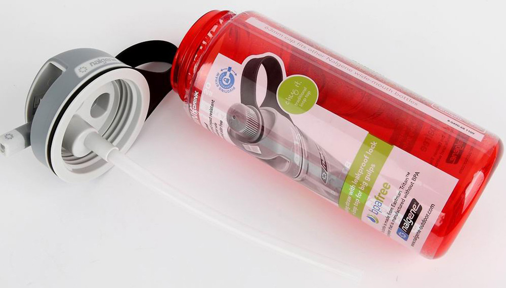 nalgene red water bottle