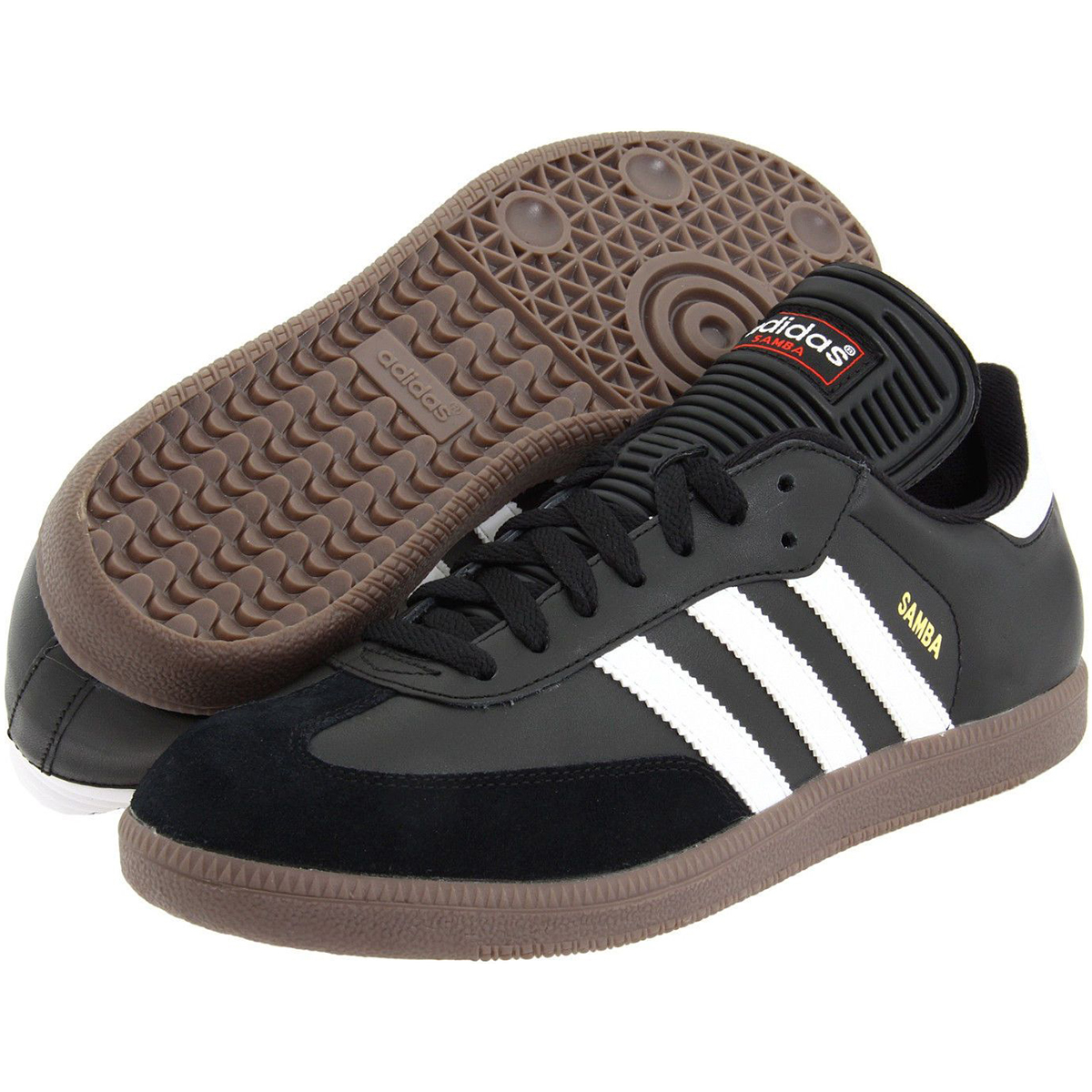 Adidas Samba Classic Leather Indoor Soccer Shoes Black