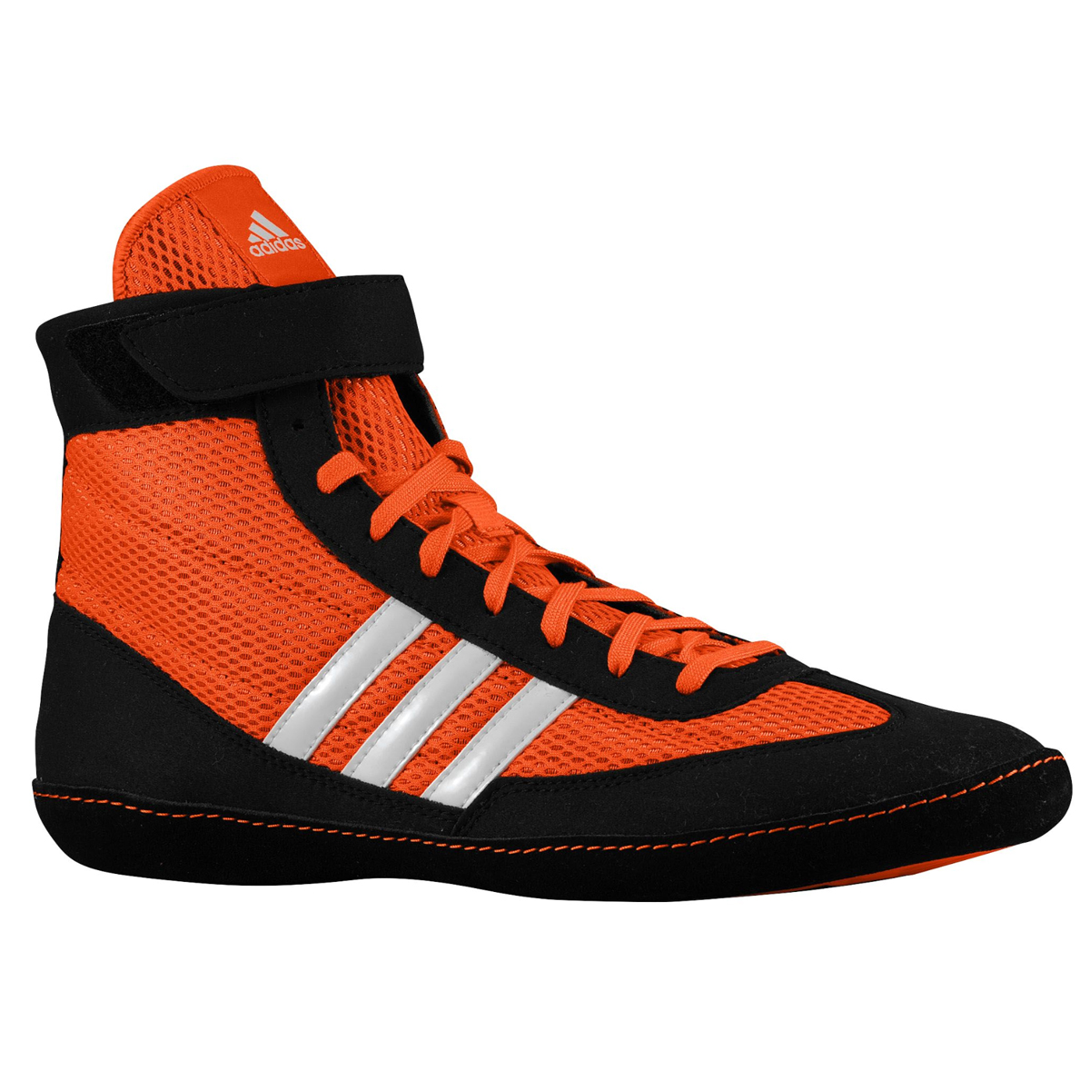 Adidas Combat Speed 4 Wrestling Shoes - 9 - Orange/White/Black