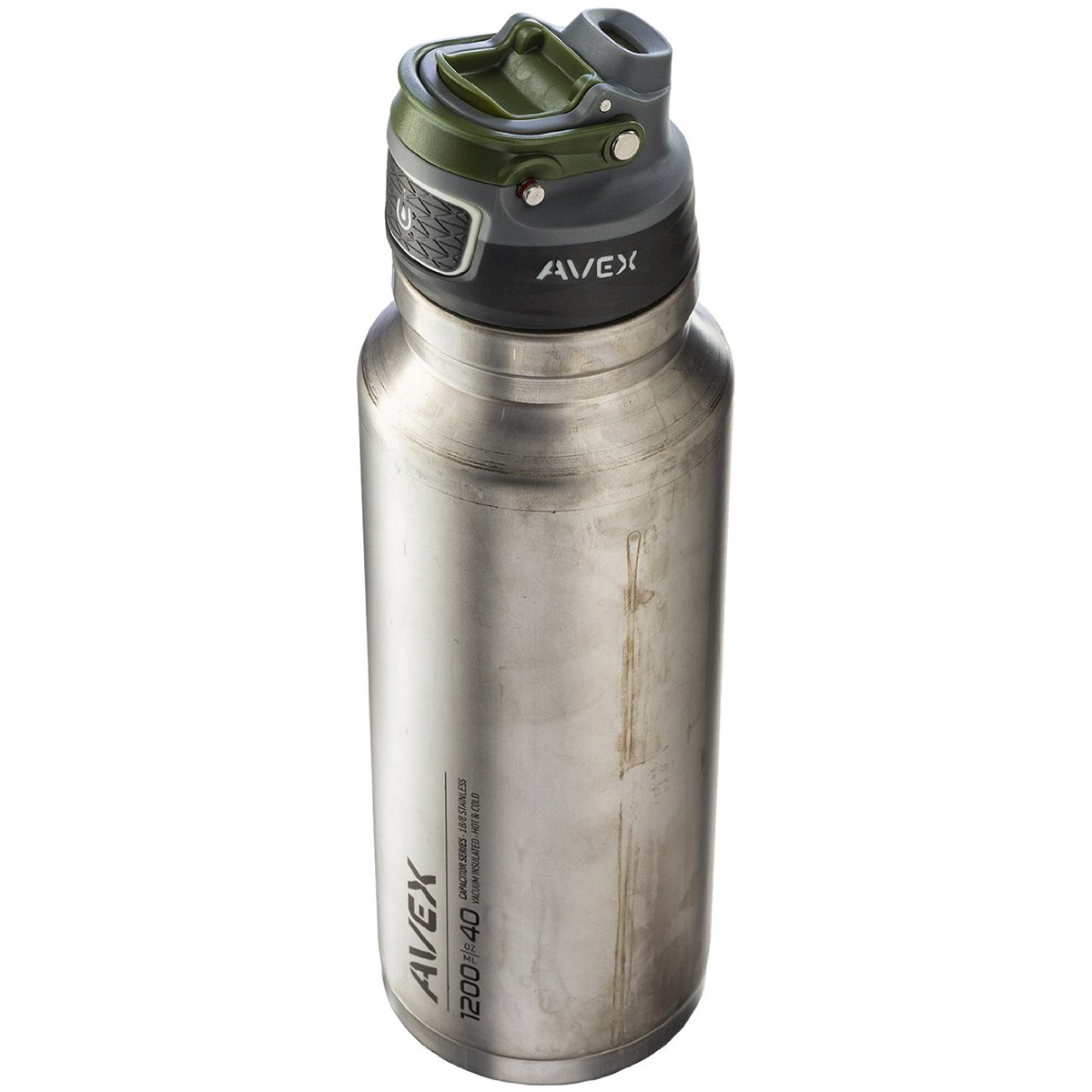 avex metal water bottle
