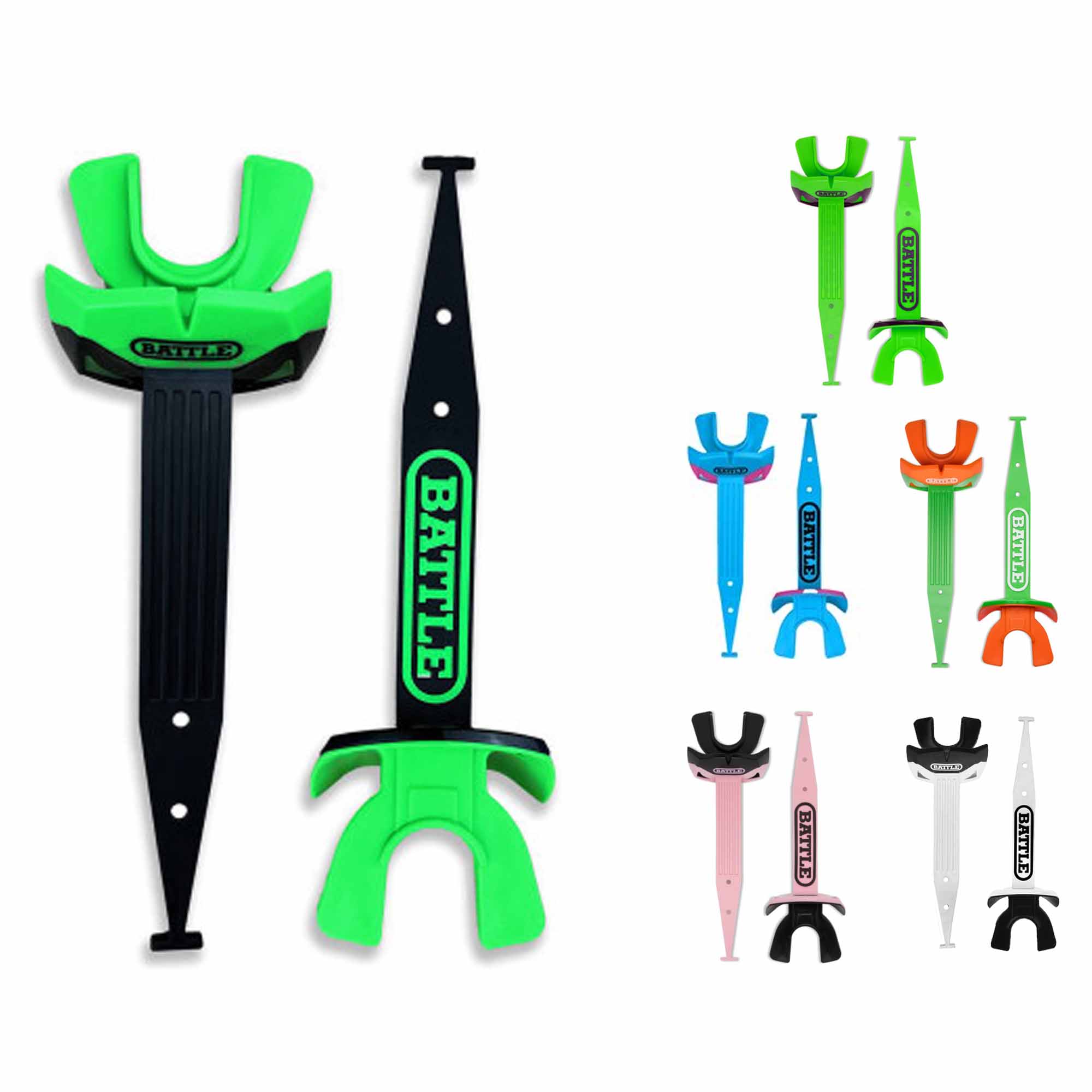 Battle Sports Speed Pro Football Mouthguard with Connected Thick Strap