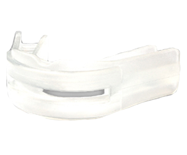 Brain Pad Double Guard Strapped Mouthguard Black Youth