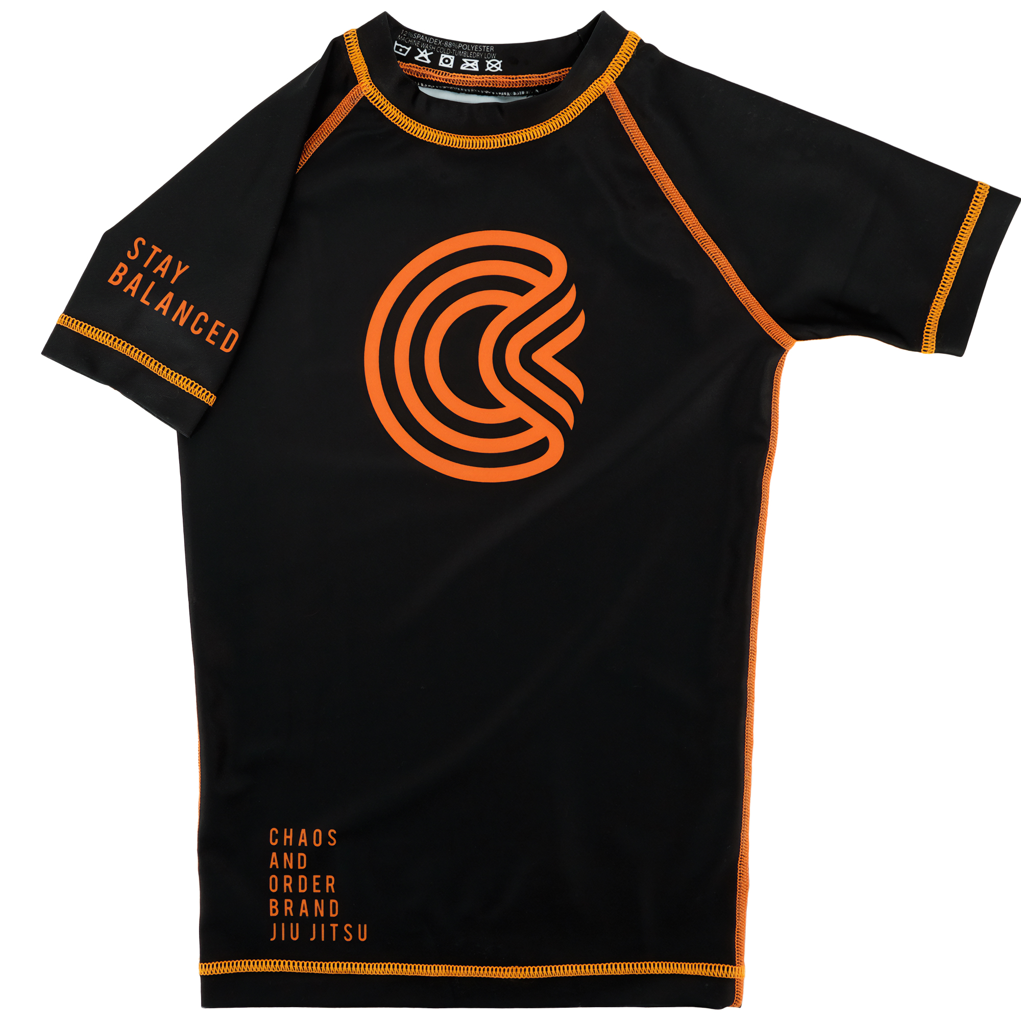 Chaos and Order Kid's Base Label V2 Short Sleeve BJJ Rashguard - Picture 4 of 5