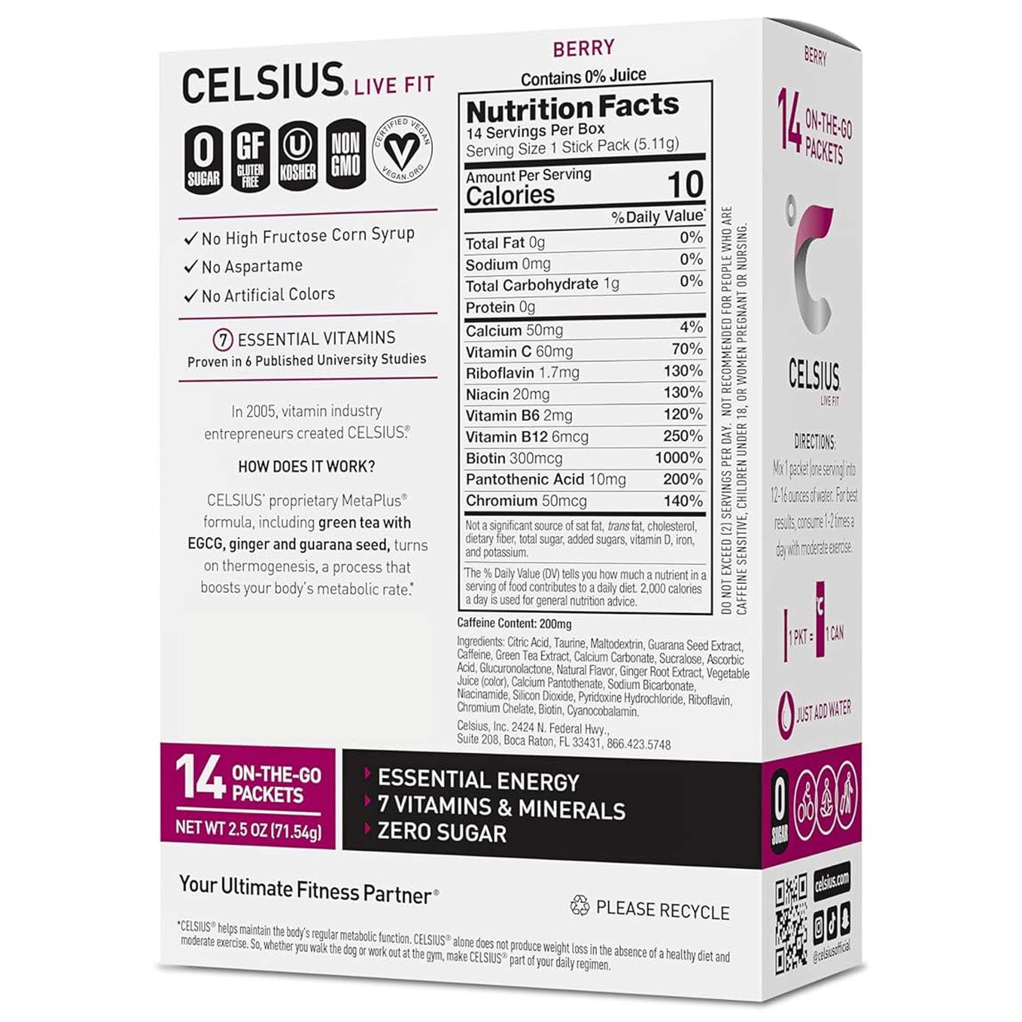 Barra en polvo Celsius On-The-Go Zero - Imagen 3 de 30