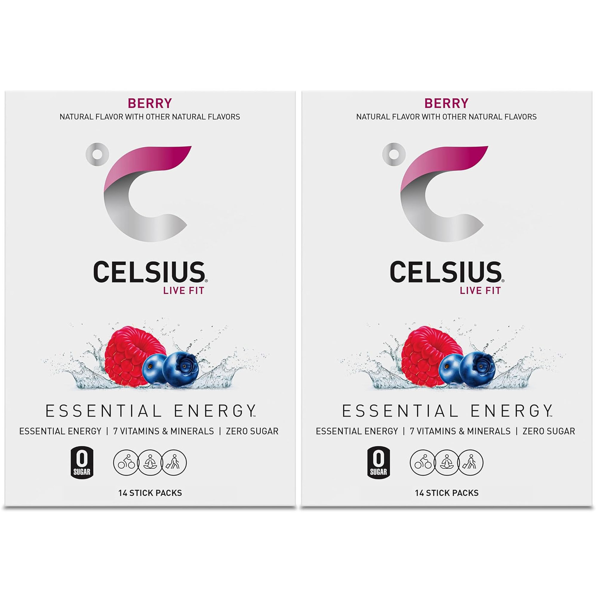 Celsius On-The-Go Zero Sugar Powder Stick Drink Mix 2 Pack