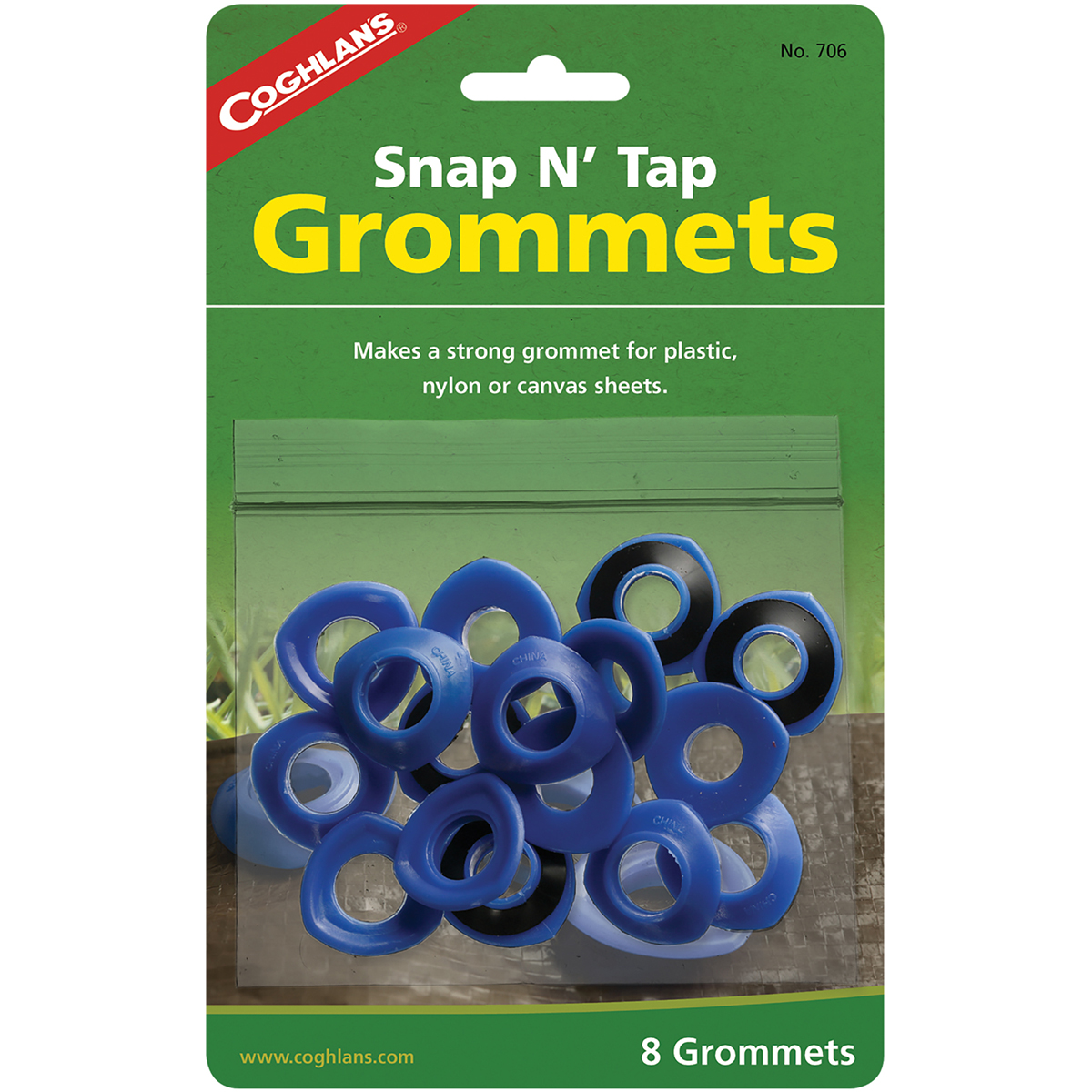 Coghlan's SnapNTap Grommets (8 Count), for Canvas, Plastic, Tarps 1/2
