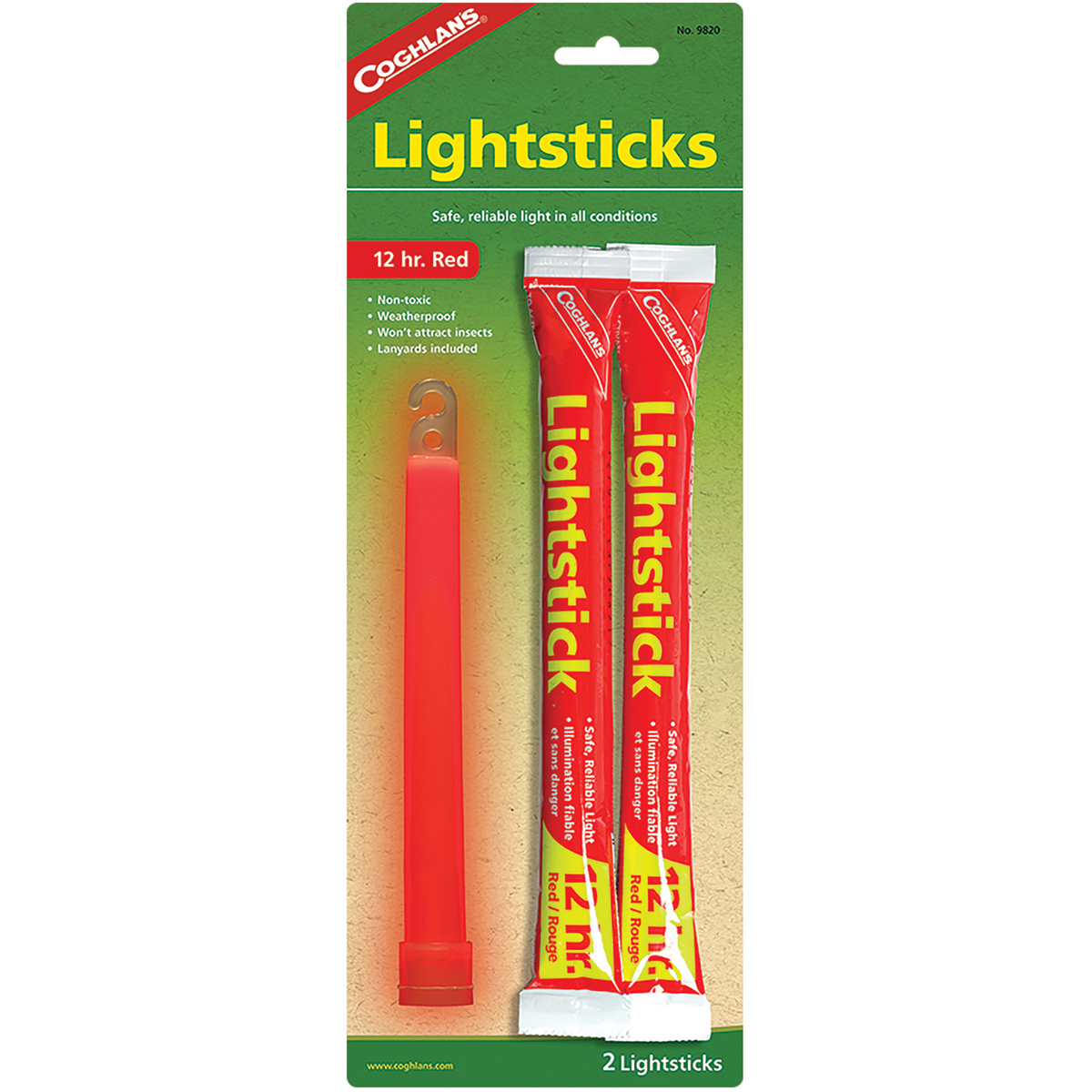 Coghlan's Snaplight Lightsticks 12 hours (2 Pack) Weatherproof Safety Light Tool - Picture 4 of 5