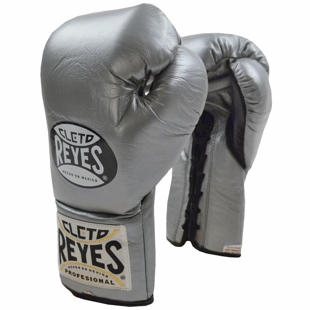 Cleto Reyes Official Lace Up Competition Boxing Gloves White