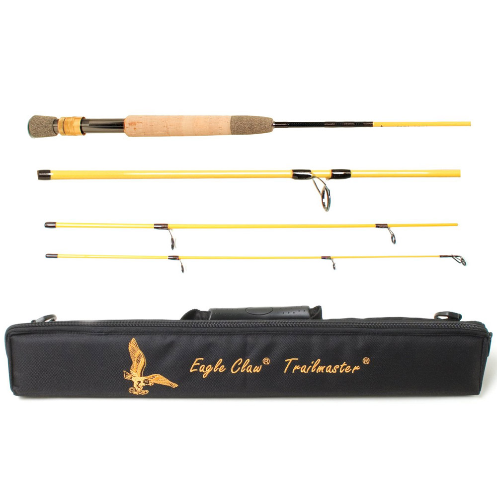 Eagle Claw 7'6" Trailmaster Travel Spin/Fly Fishing Rod eBay