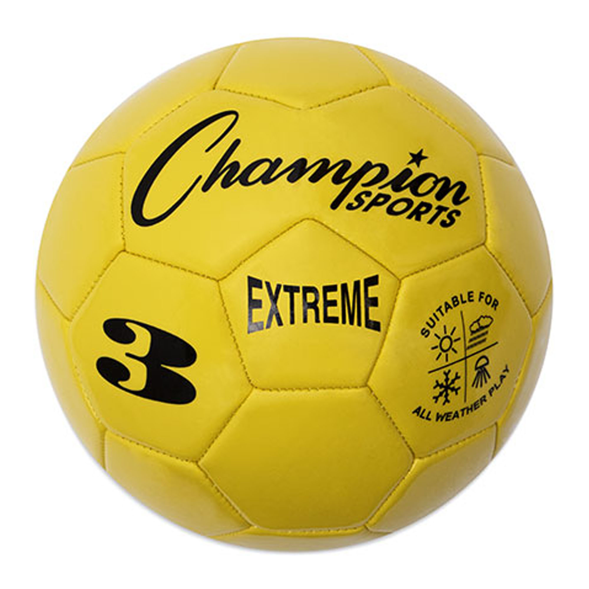 Champion Sports Soccer Ball Size 5 Composite Yellow Ex5yl
