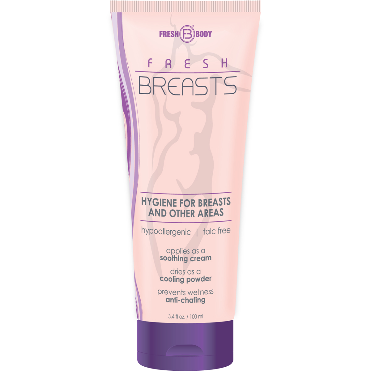 Fresh Breasts by Fresh Body 3.4 oz Women's Antiperspirant Liquid