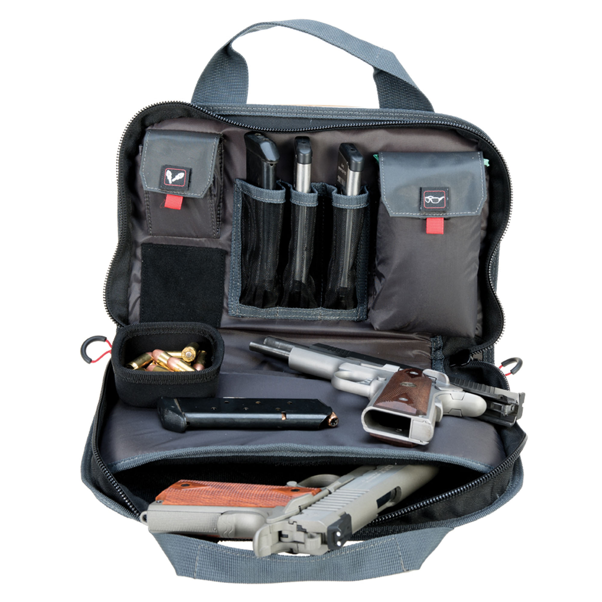 G.P.S. - Double Pistol Case With Magazine Storage & Dump Cup