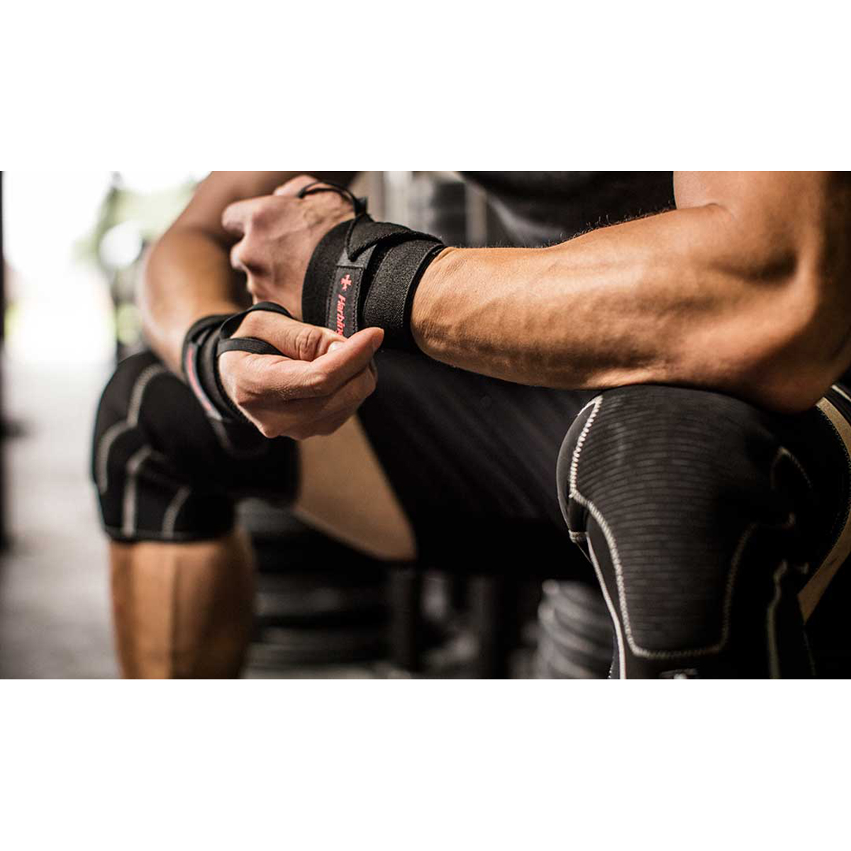 Harbinger Pro Thumb Loop Weight Lifting Wrist Wraps eBay