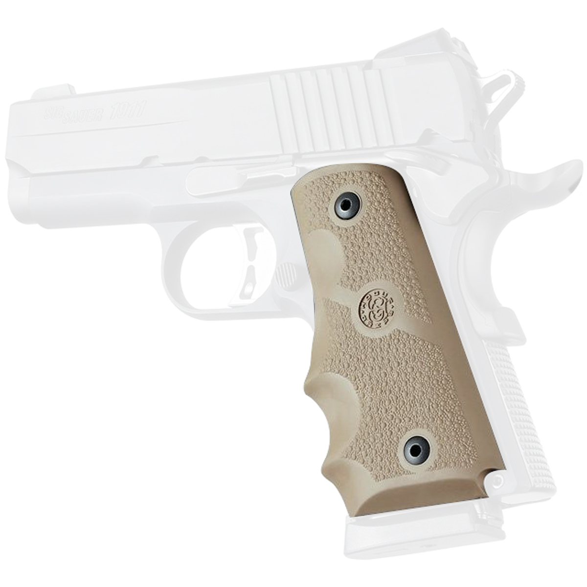 Hogue 1911 Officers Model Rubber Grip with Finger Grooves | eBay