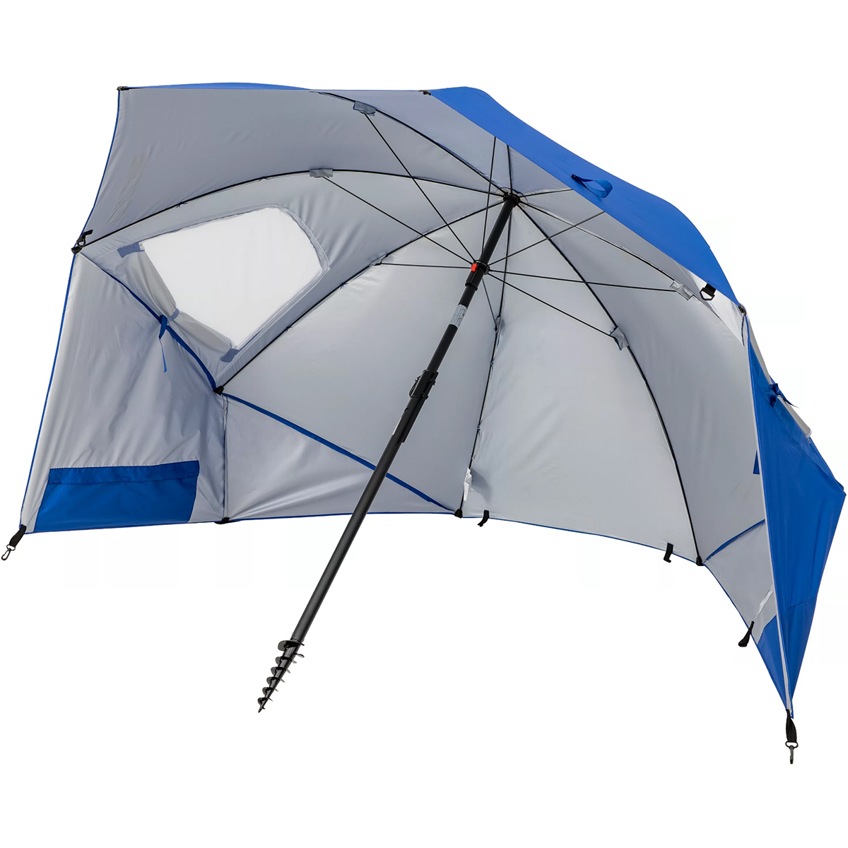 Sport-Brella Premiere 8-Foot Umbrella Shelter - UPF 50+ Sun & Rain Protection With Side Panels
