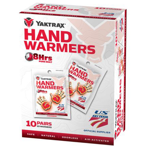 Yaktrax Air Activated 8 Hour Hand Warmers 10 Pairs