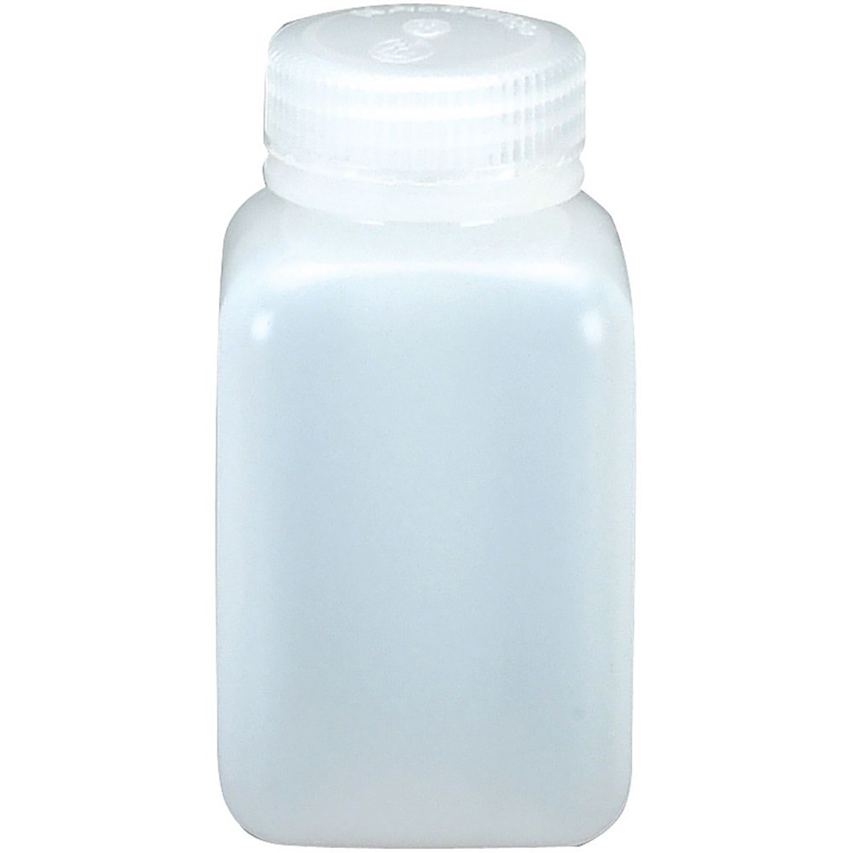 Nalgene HDPE Wide Mouth Square Bottle - White