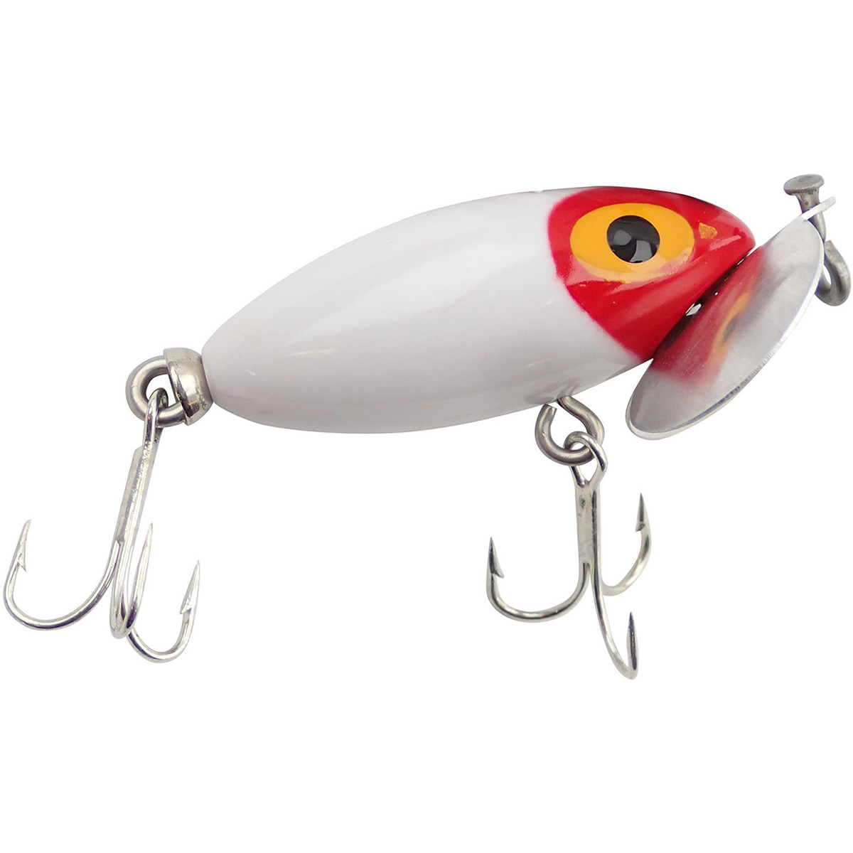 Arbogast Jitterbug 1/4 oz Fishing Lure White/Red Head 27004003004 eBay
