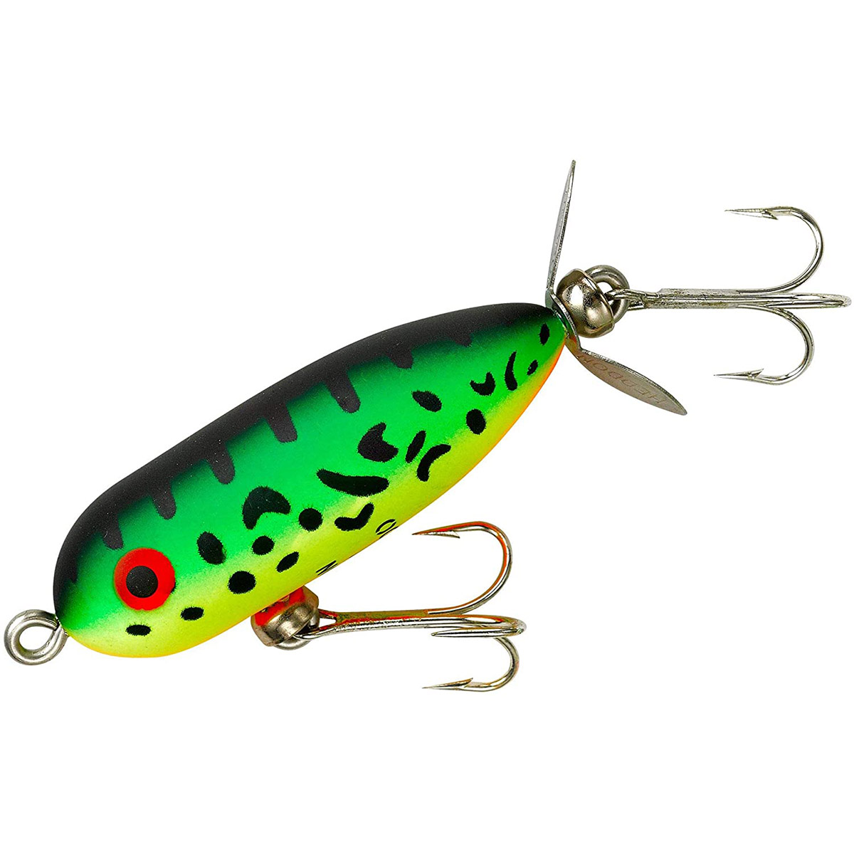 Appât De Pêche Vintage Heddon Tiny Chugger - échelle 2 1/4, Perche, Topwater, état Correct, Bass Trout