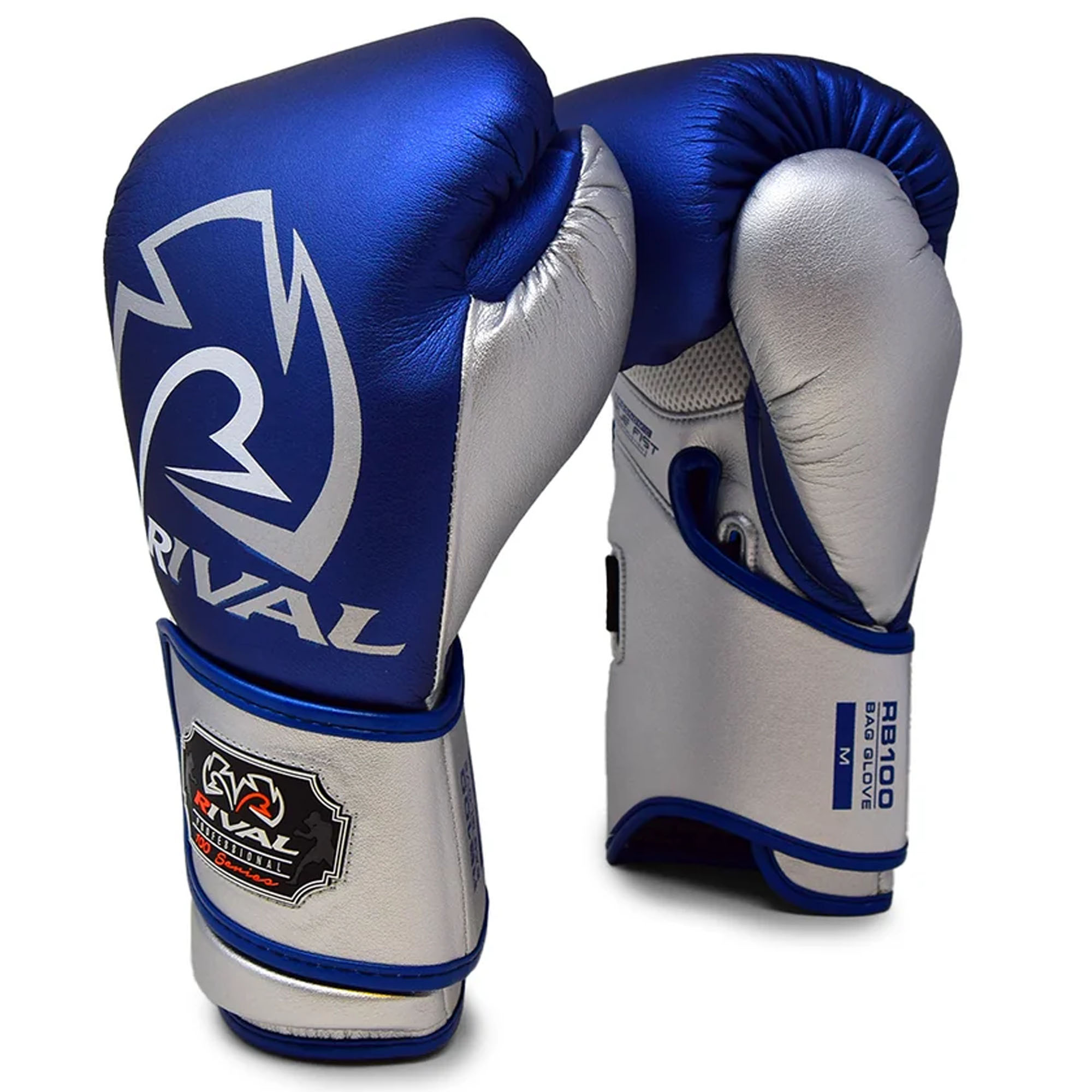 最終価格RIVAL ボクシンググローブ RB100 青＆銀 サイズM(10oz) RB100 