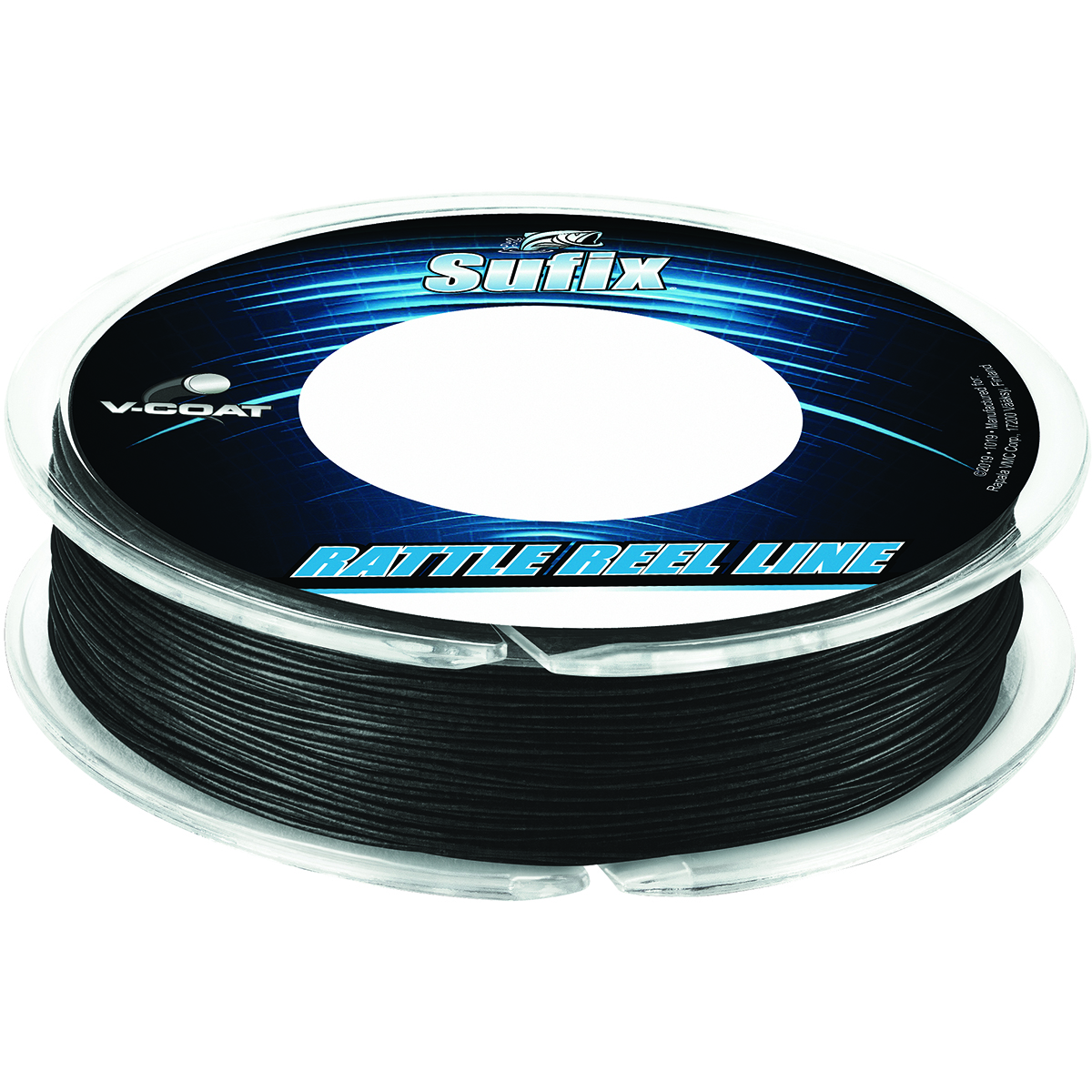 Sufix 50 Yard Rattle Reel V-Coat Fishing Line - Black