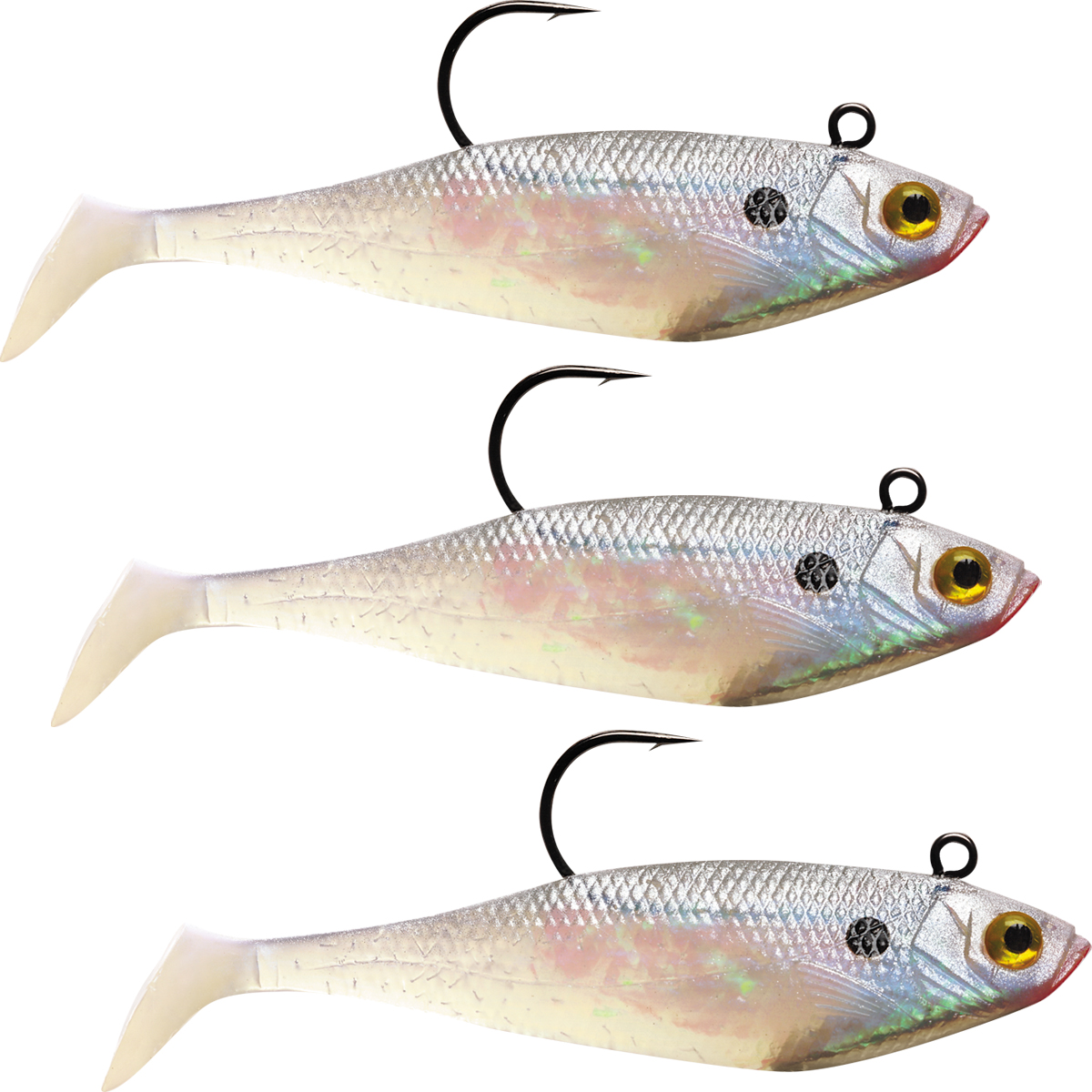 Leurre Storm WildEye Swim Shad – Pearl, 5 5/8 Oz, Paquet De 3, Neuf