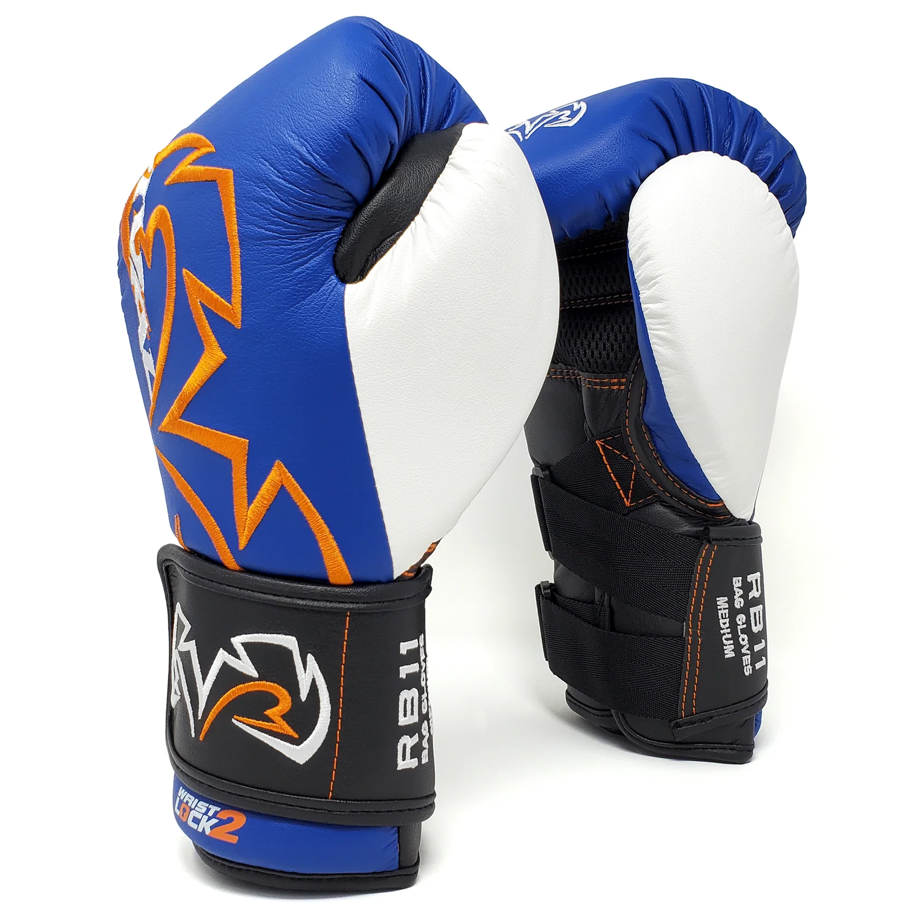 RIVAL Boxing RB11 Evolution Bag Gloves, Hook and Loop, Dual Angle V-Strap System - Picture 8 of 20