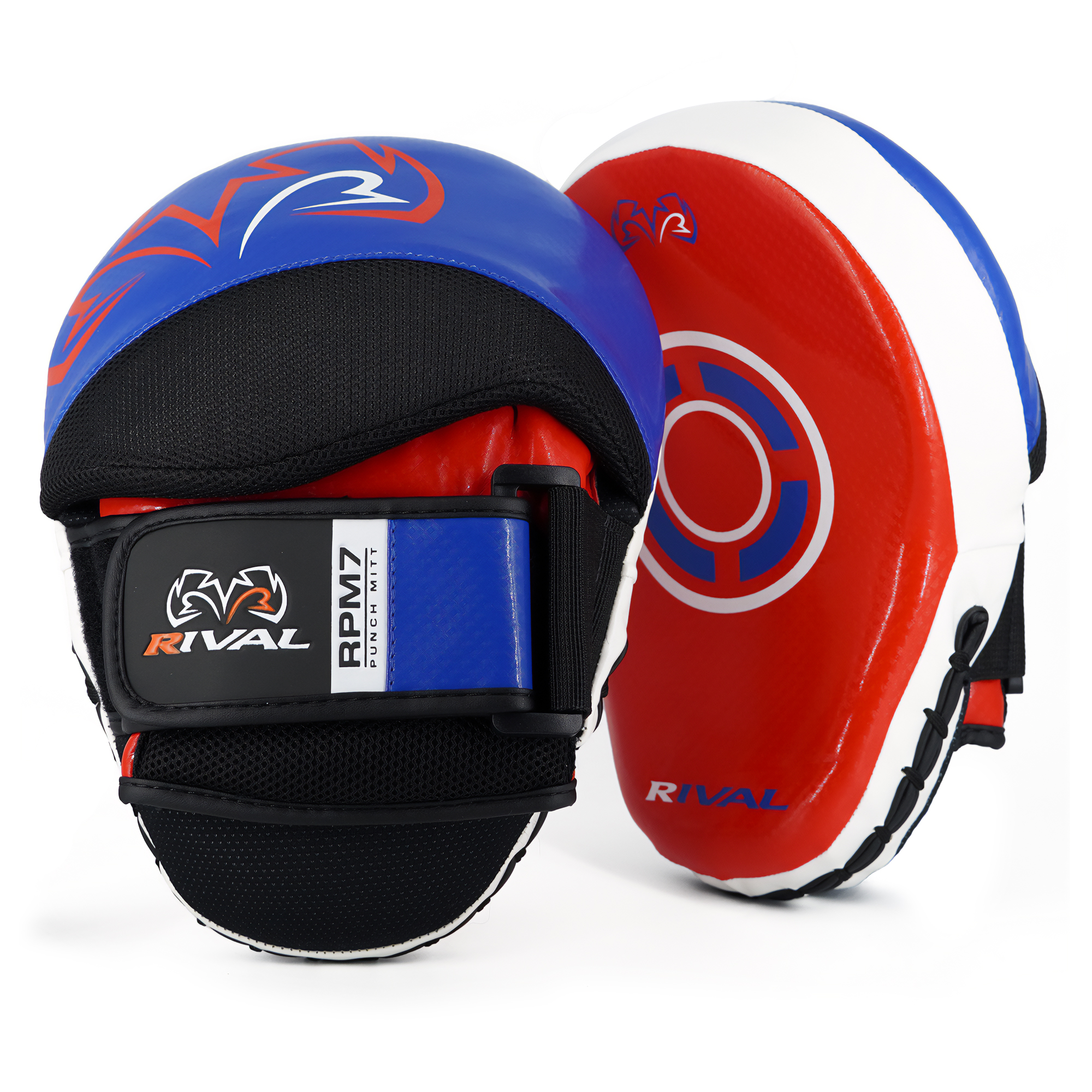 RIVAL Boxing RPM7 Fitness Plus Punch Mitts, Curved Surface, Hook and Loop Wrist - Picture 8 of 13