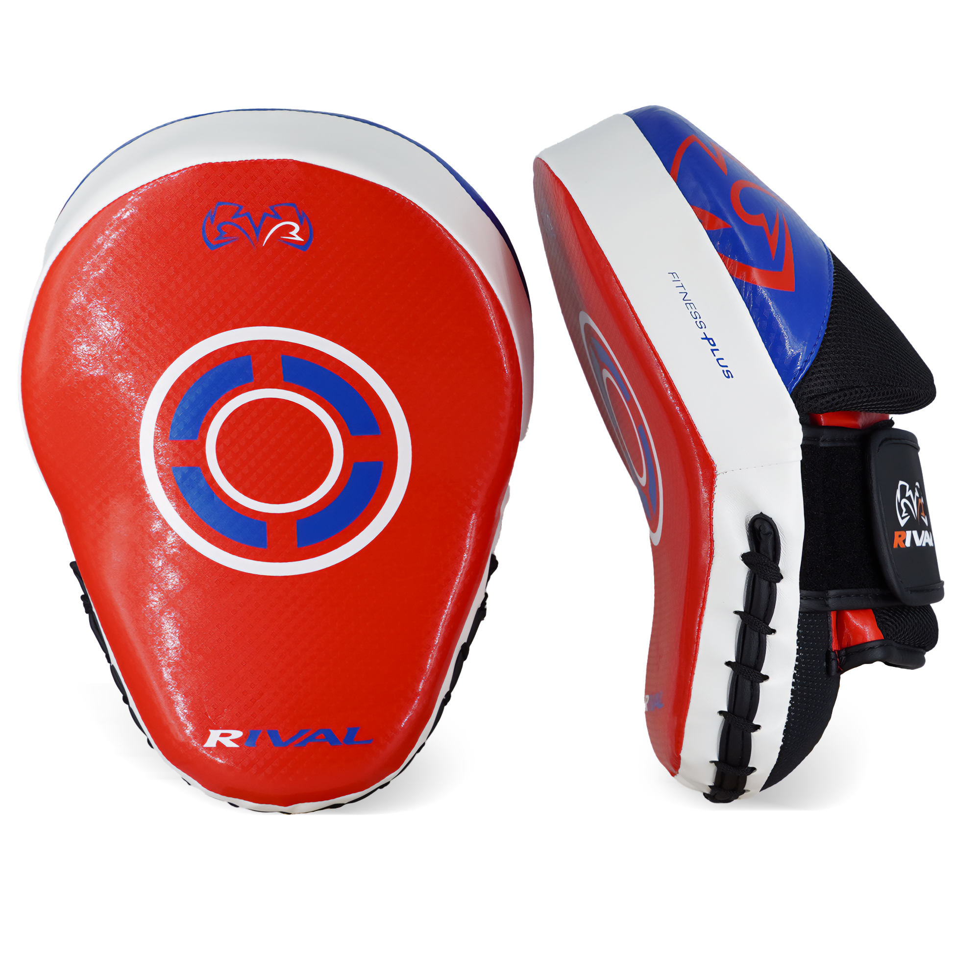 RIVAL Boxing RPM7 Fitness Plus Punch Mitts, Curved Surface, Hook and Loop Wrist - Picture 9 of 13