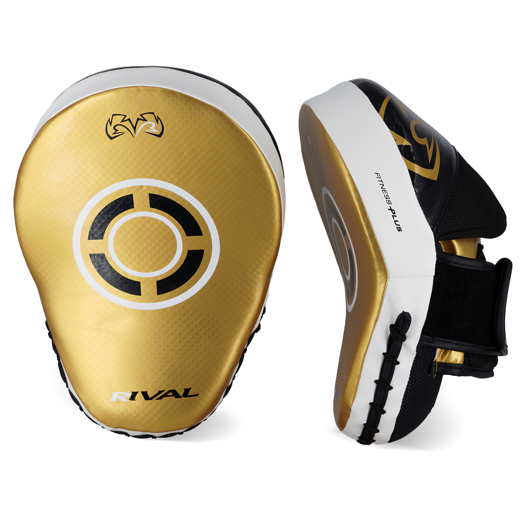 RIVAL Boxing RPM7 Fitness Plus Punch Mitts, Curved Surface, Hook and Loop Wrist - Picture 3 of 13