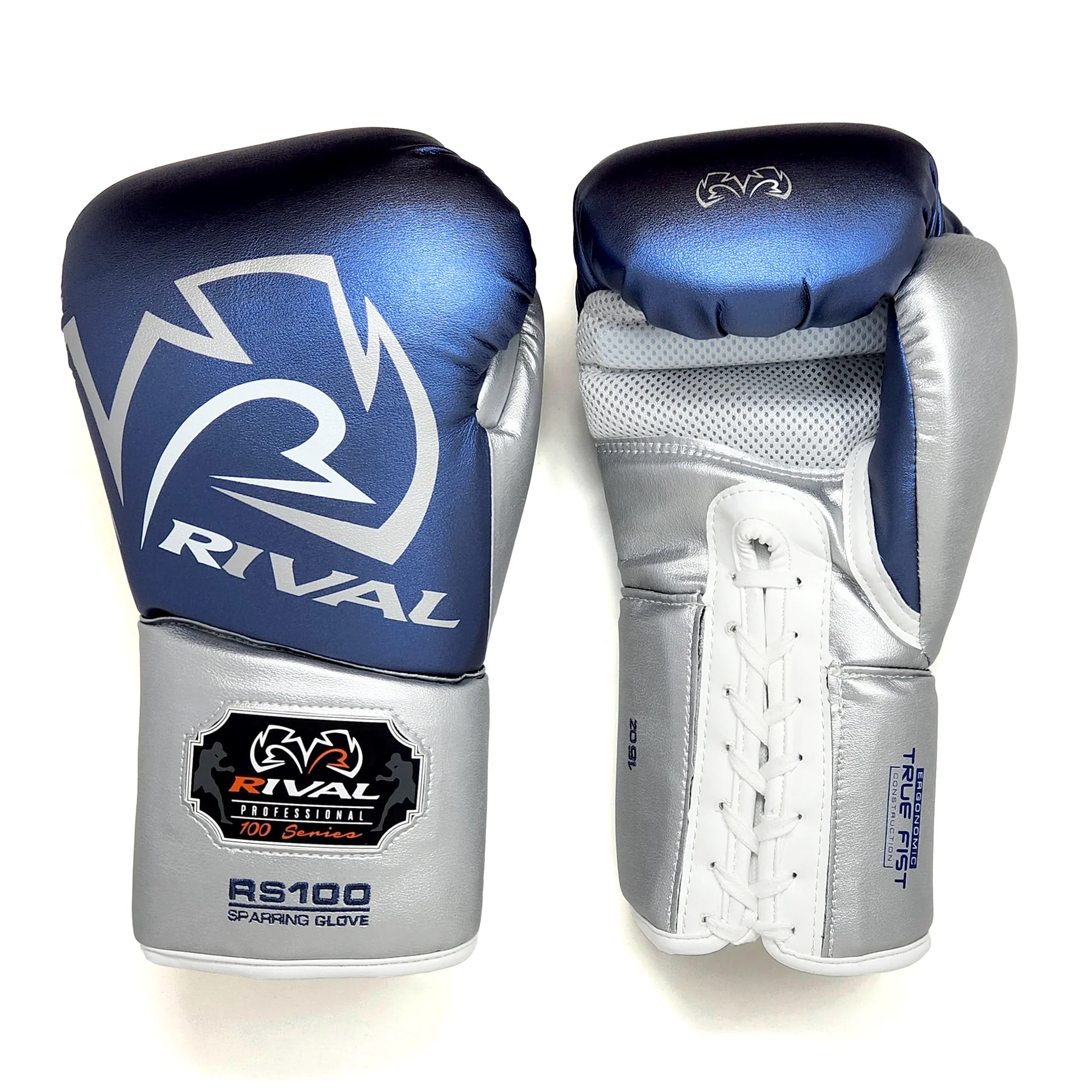 RIVAL Boxing RS100 Pro Lace-Up Sparring Gloves, Ergonomic True Fist Construction - Picture 9 of 19
