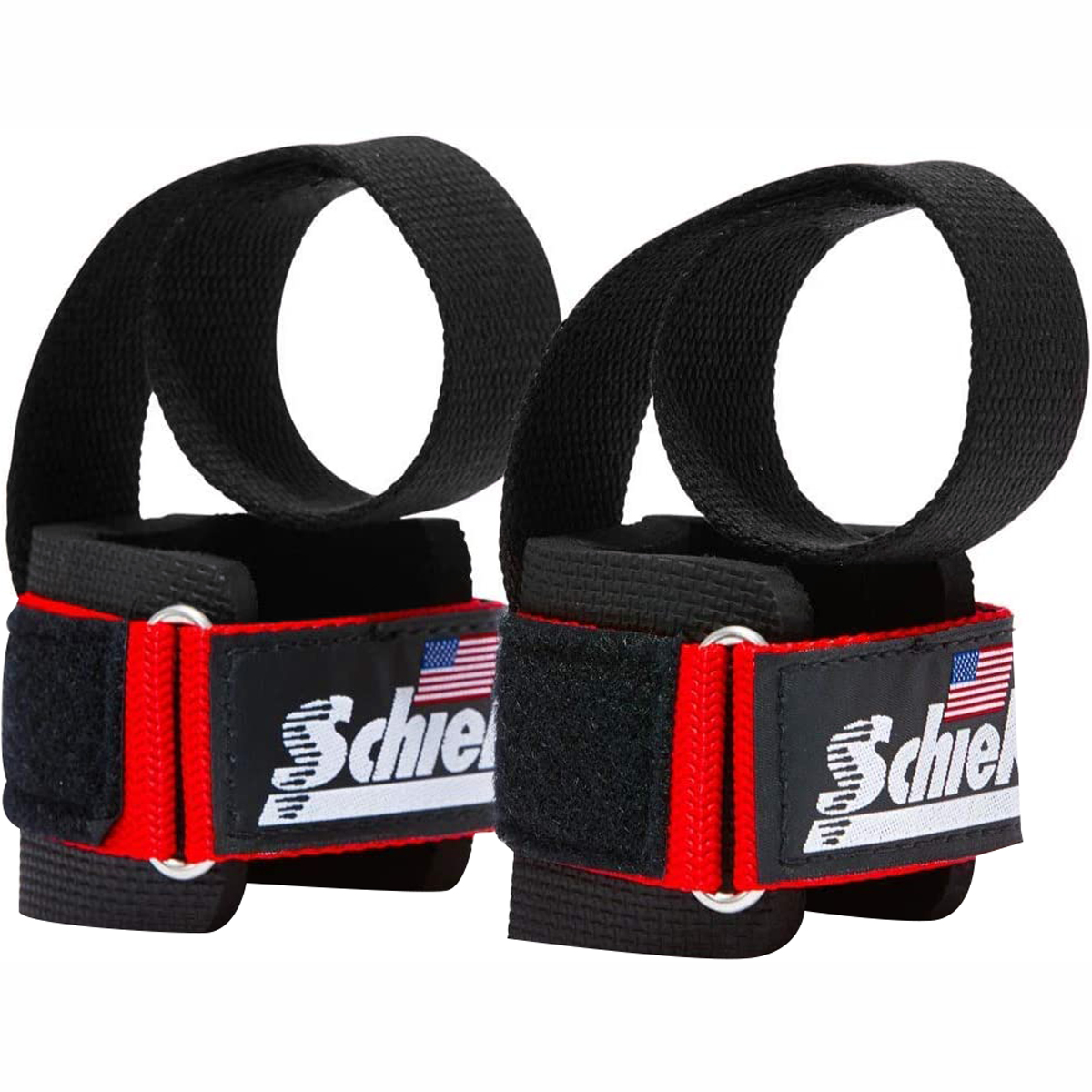Schiek Sports Model 1000PLS Deluxe Power Lifting Straps Red
