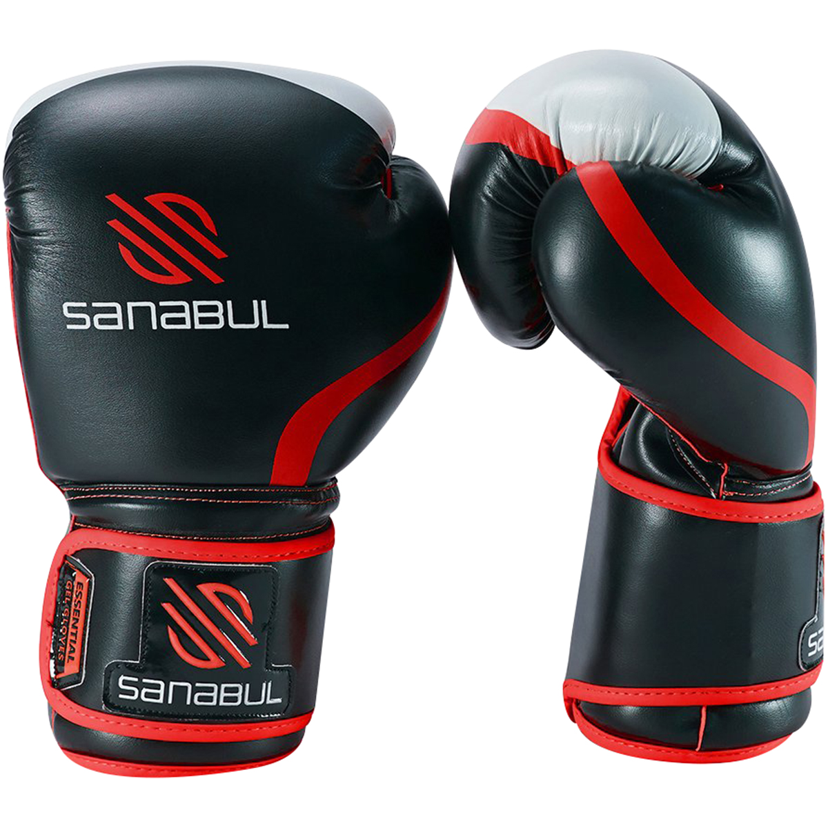 Red Sanabul Essential Gel Training Boxing Gloves