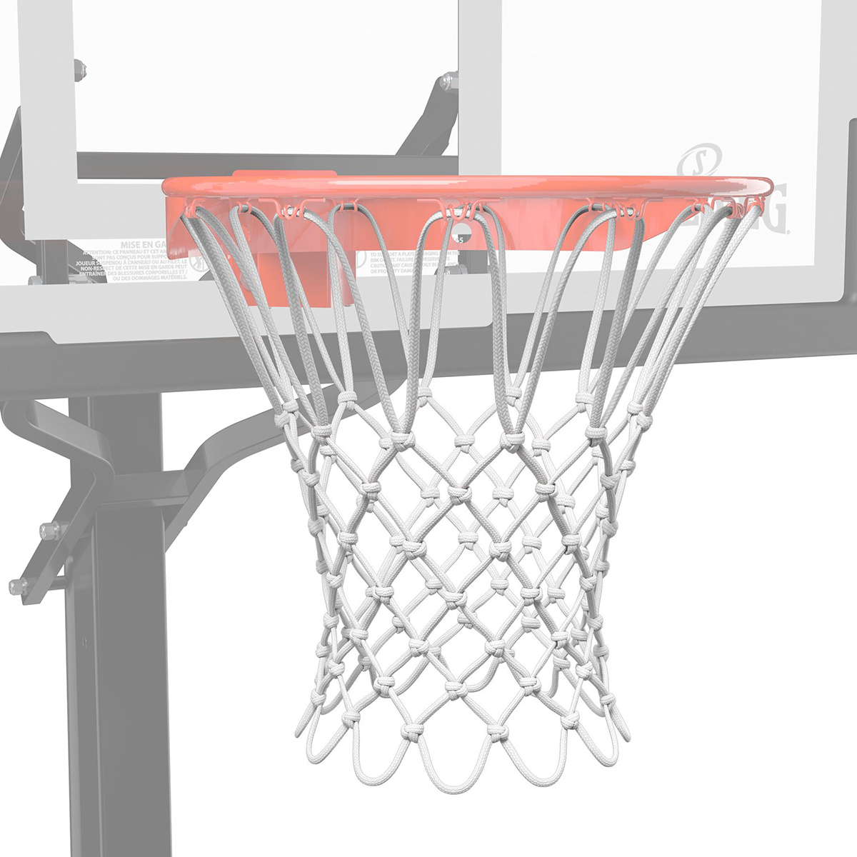 Pool Net Spalding Basketball Net - 12-Loop Heavy Duty Polyester Net For Indoor/Outdoor Hoops Indoor Outdoor Basketball Net