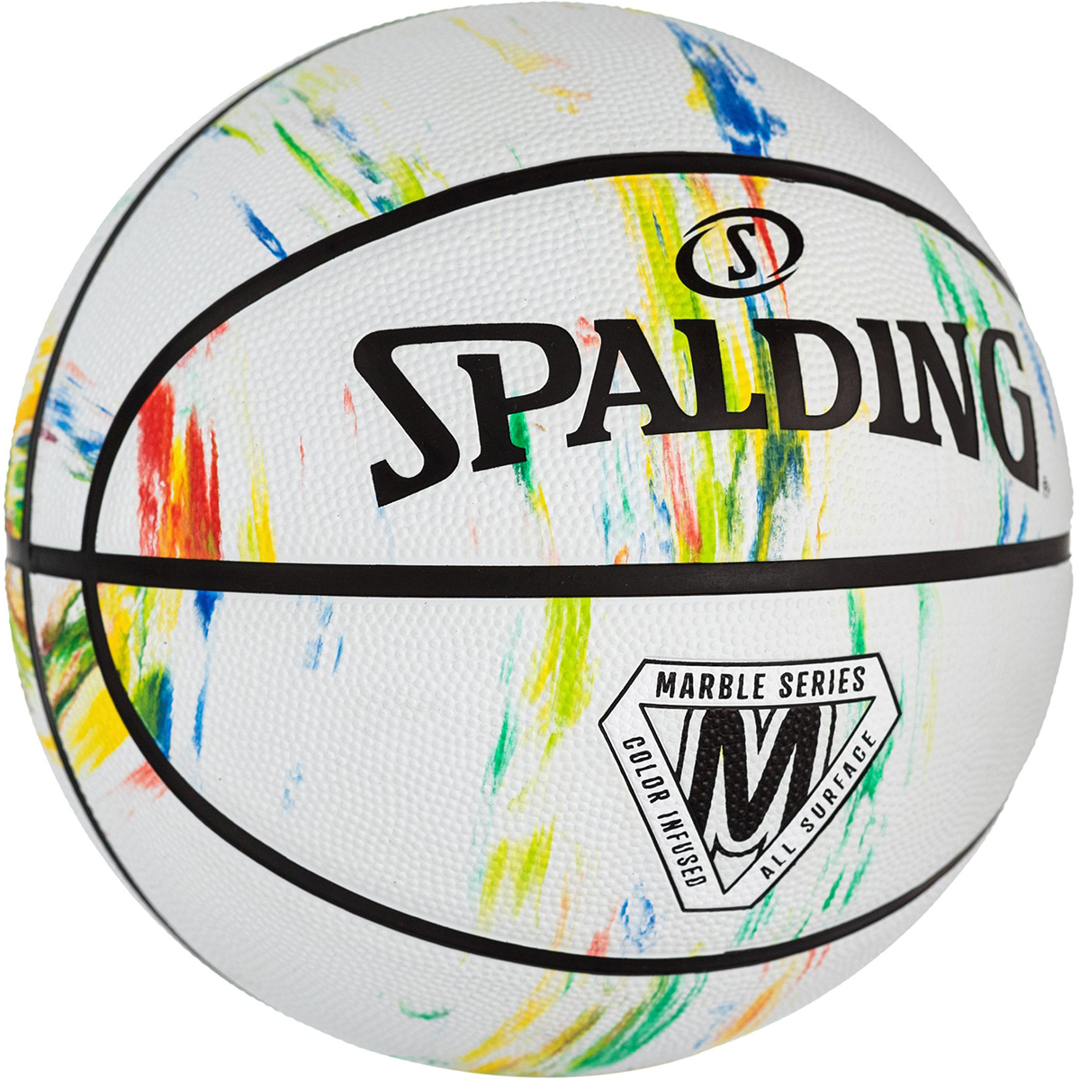 Spalding Marble Series Multicolor Outdoor Basketball - Picture 10 of 13