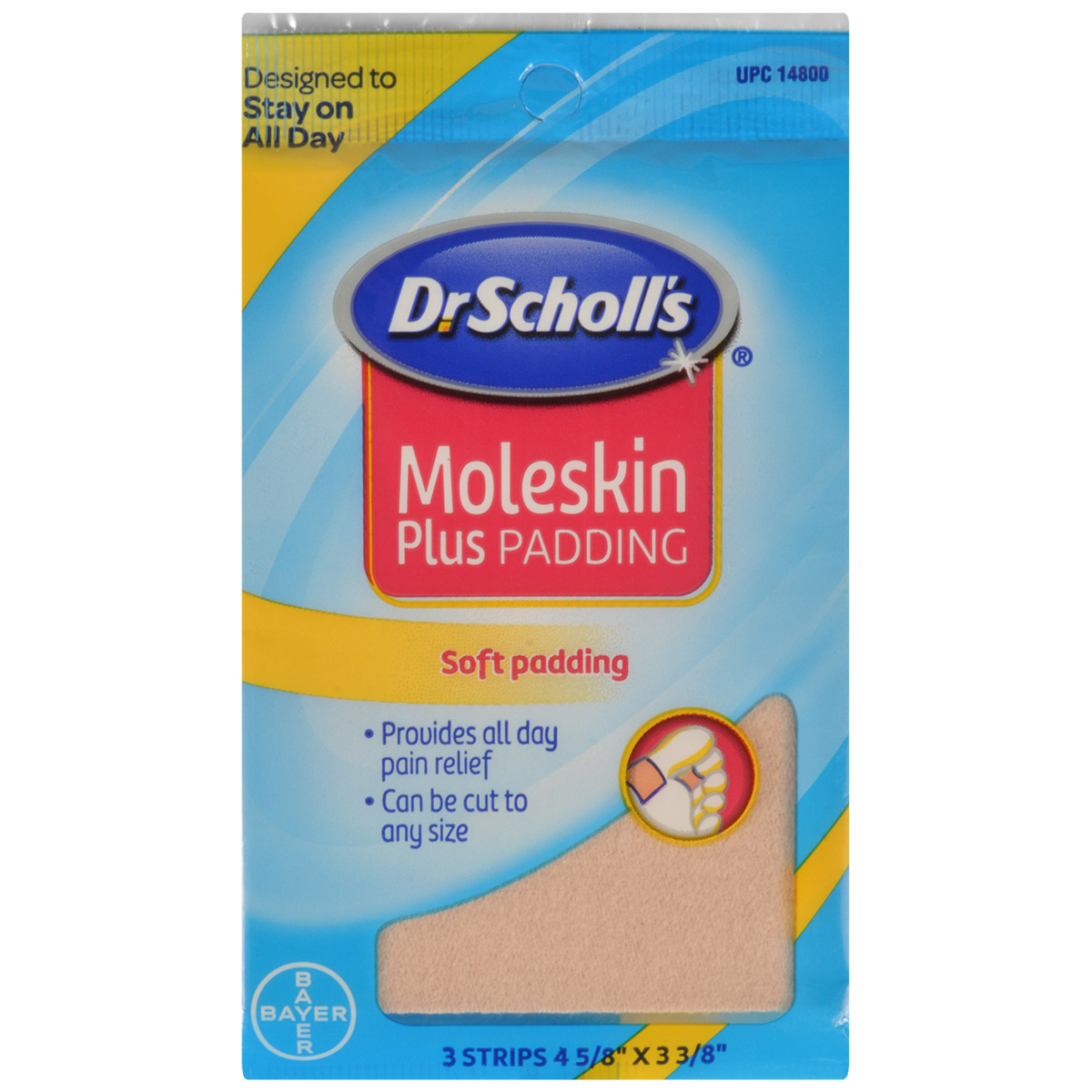 Dr. Scholl's Moleskin Plus Soft Padding Strips 3Pack 11017148005 eBay
