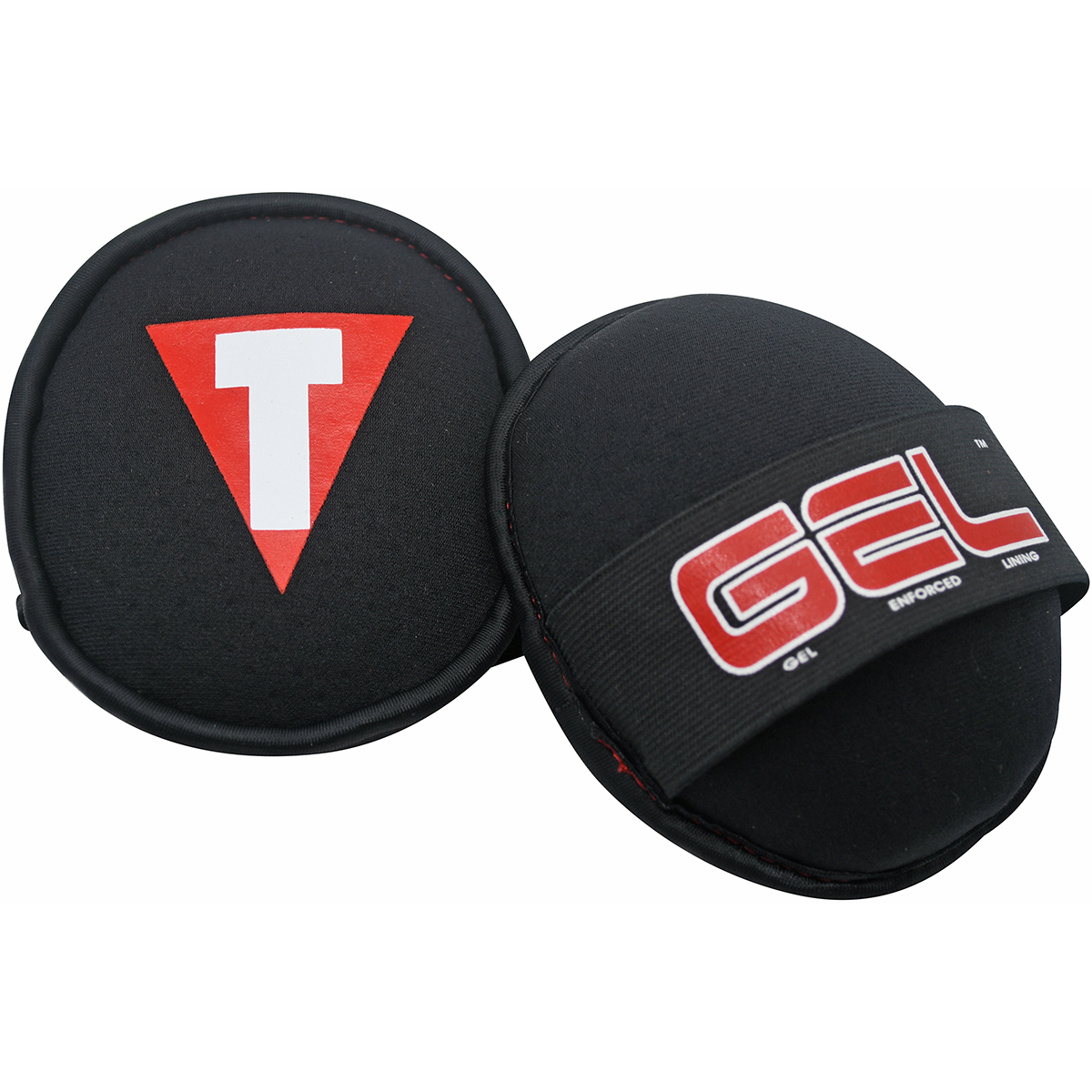 Title Boxing Gel Palm Training Pads Black/Red eBay