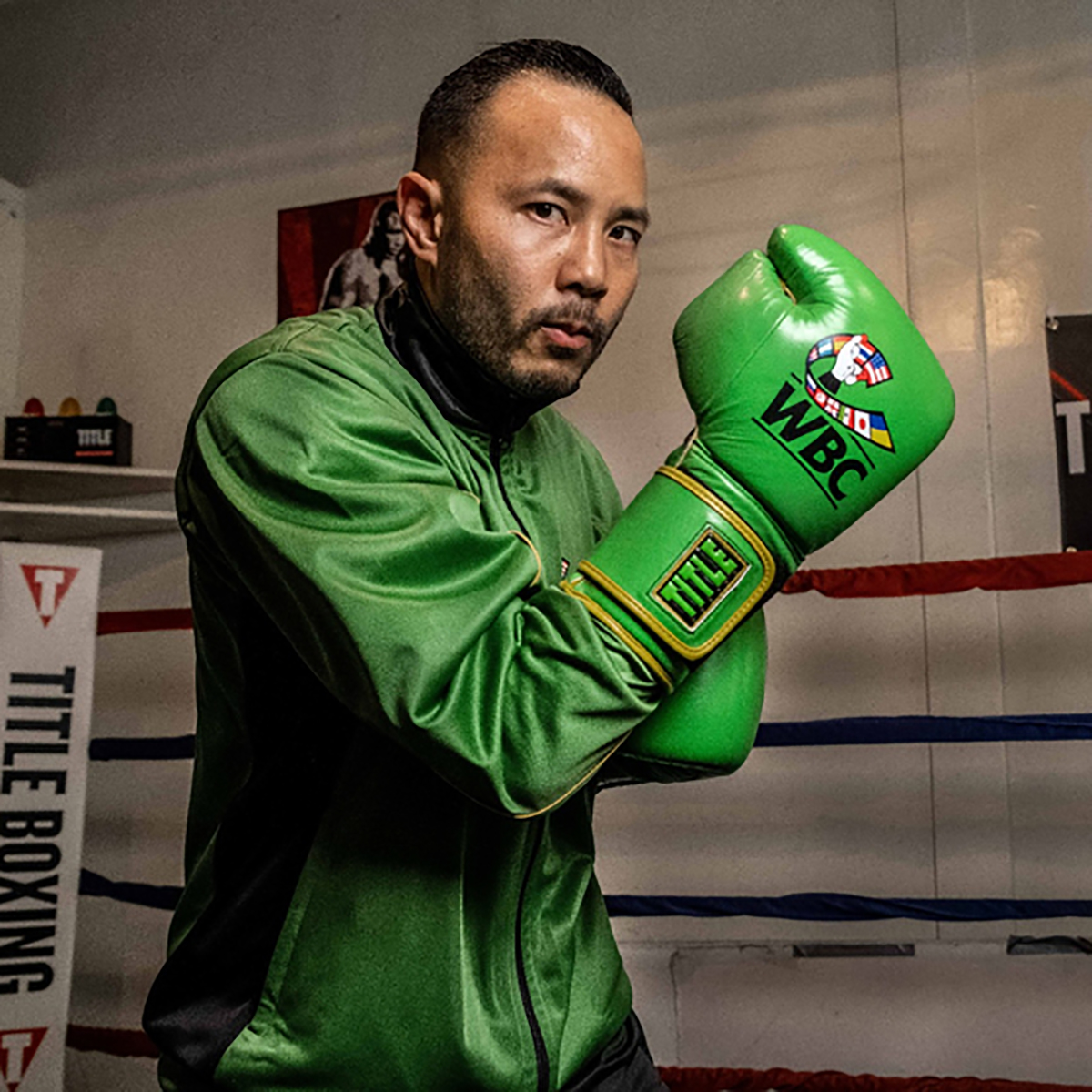 Buy Title Boxing WBC Hook and Loop Bag Gloves - Green/Black