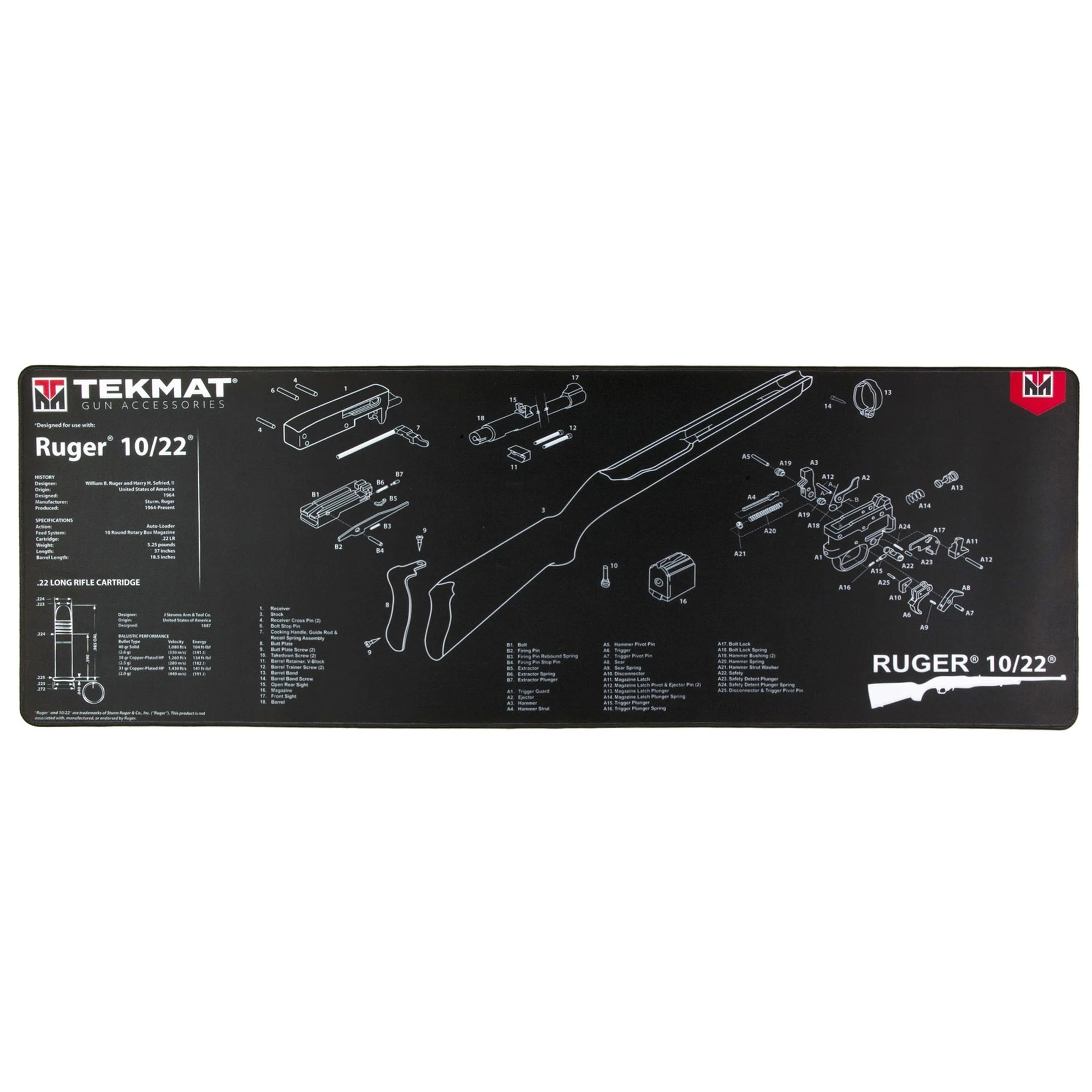 TekMat 44" X 15" Ultra Long Gun Cleaning Mat