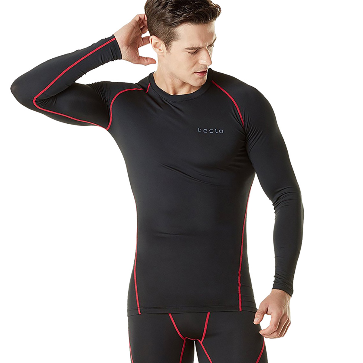 TSLA Tesla MUD01 Cool Dry Long Sleeve Compression Shirt eBay