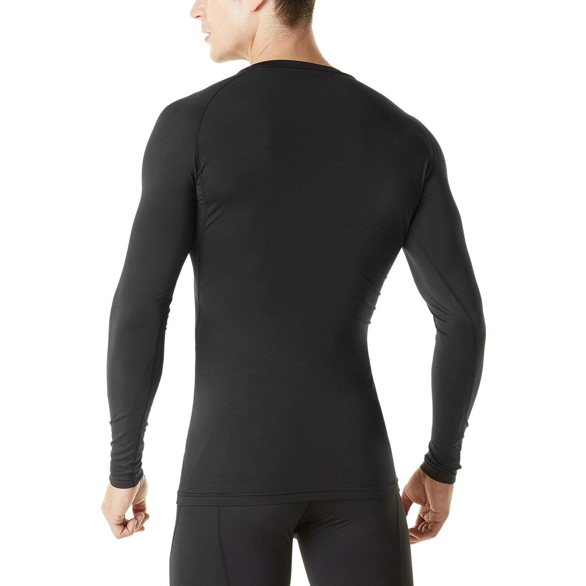 black long sleeve compression top