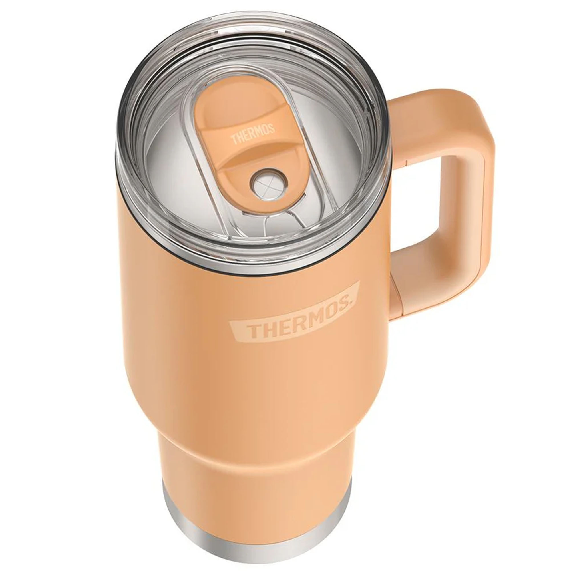 Thermos 40 oz Stainless Steel Cup Holder Mug w/ Straw | eBay