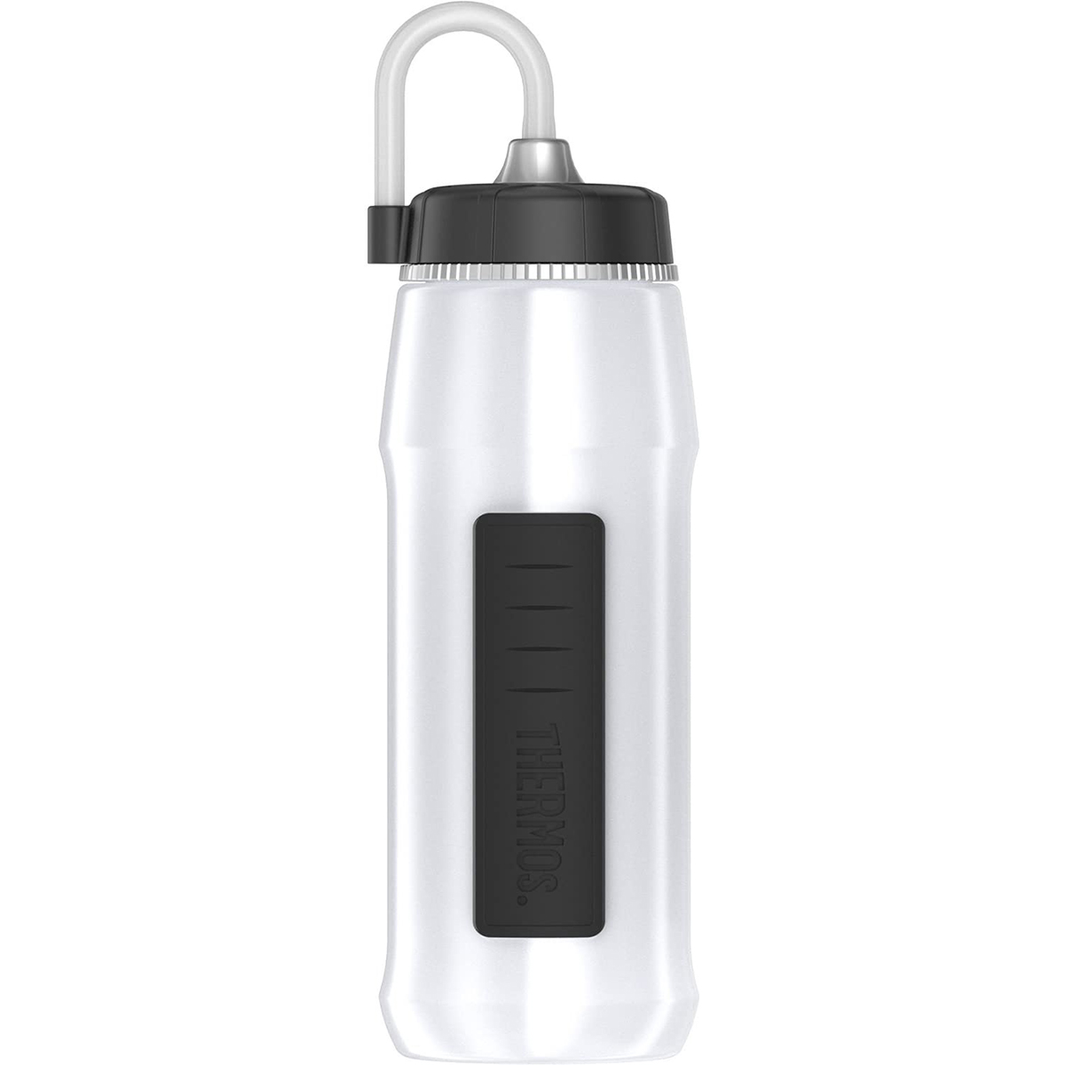 Thermos 24 oz. Squeezable Helmet Hydration Bottle with Long Straw White