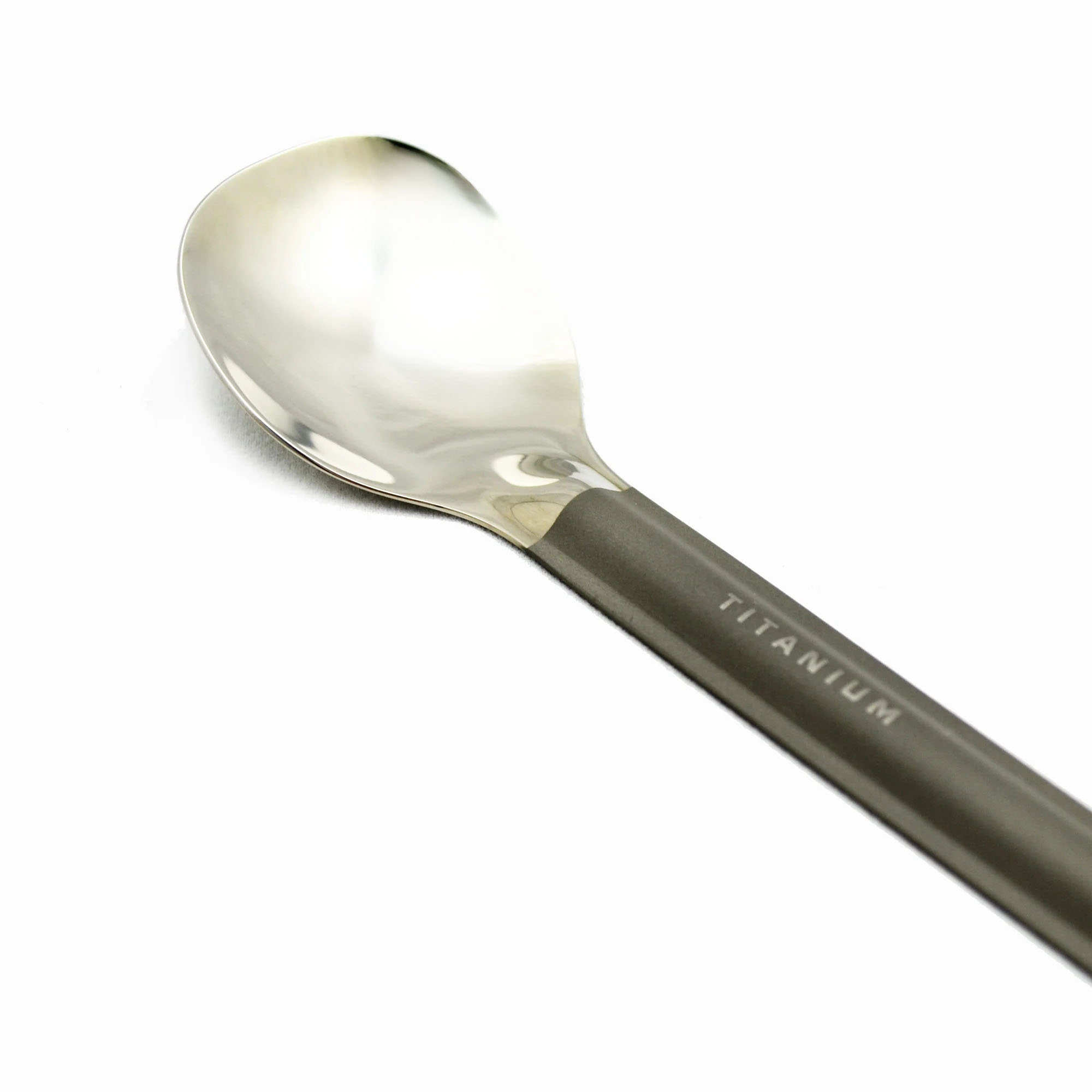 TOAKS Titanium Long Handled Spoon with Polished Bowl SLV-11