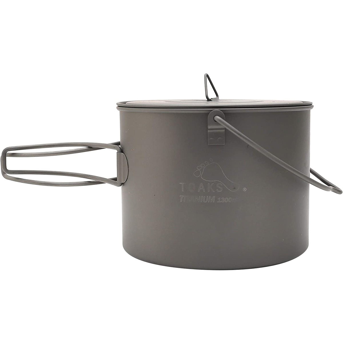 TOAKS Titanium 1300ml Outdoor Camping Cook Pot with Bail Handle POT