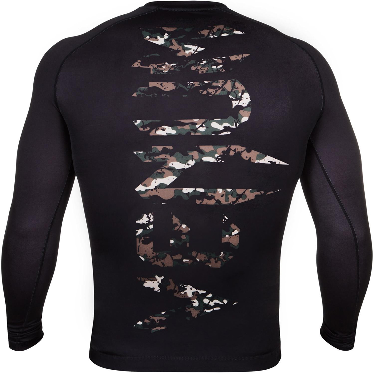 Venum Original Giant Long Sleeve MMA Rashguard Black//Forest Camo