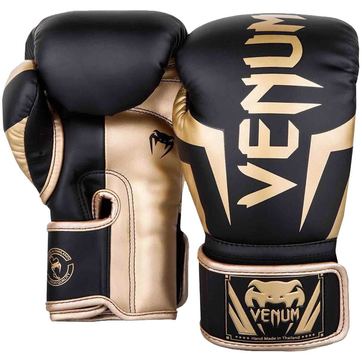 Gray//Black Venum Impact Hook and Loop Training Boxing Gloves